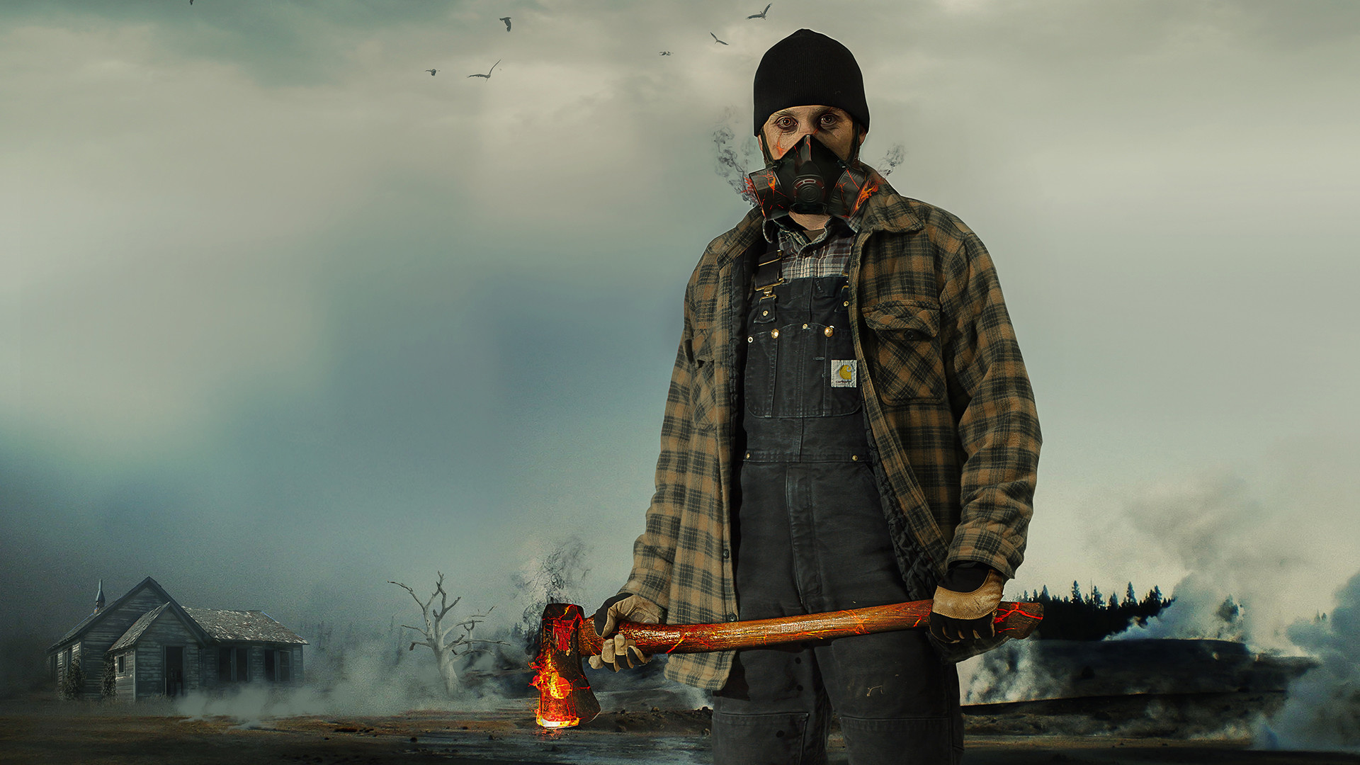 Lumberjack: A man engaged in chopping firewood, Worker of the logging industry. 1920x1080 Full HD Wallpaper.