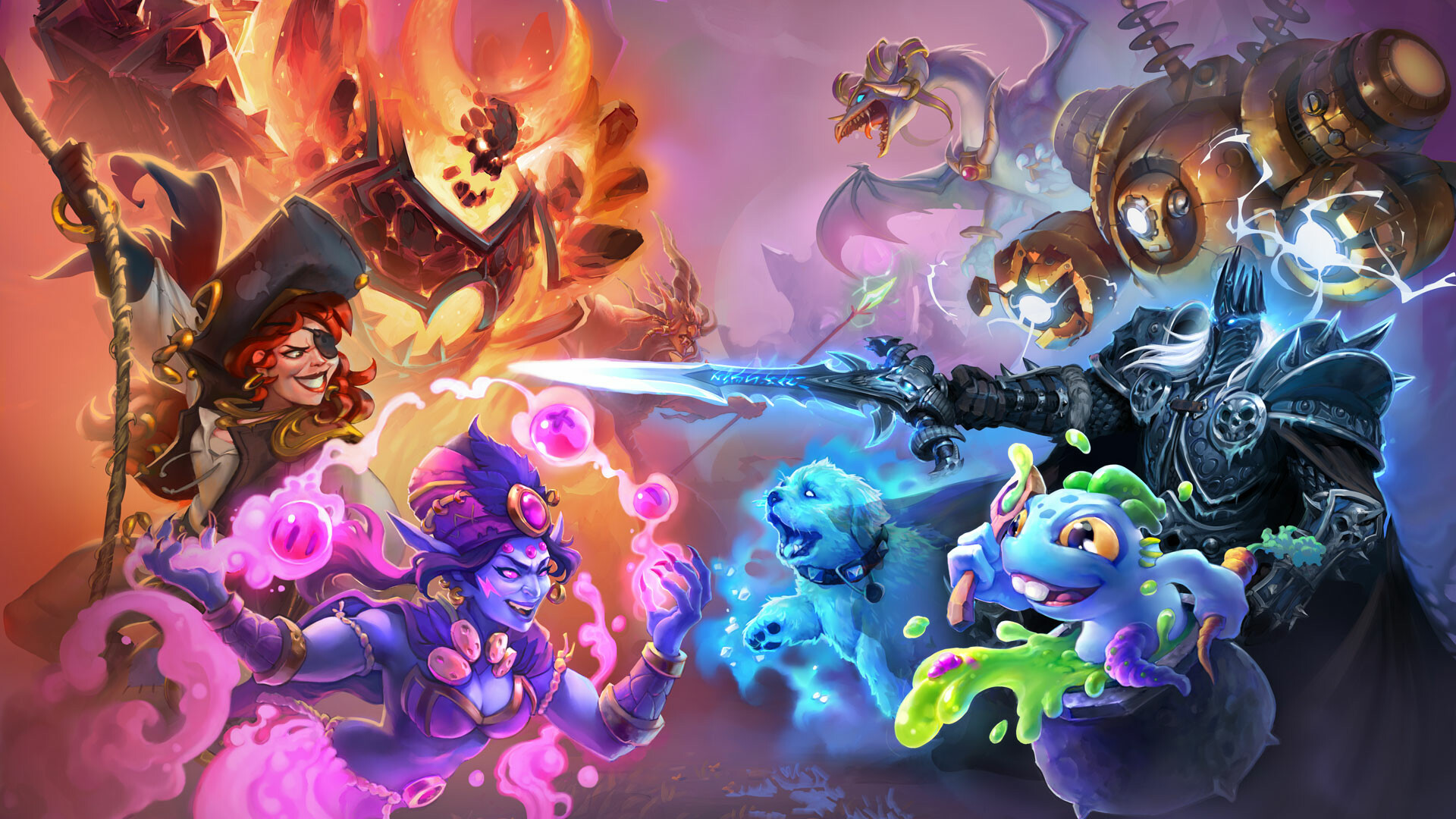 Hearthstone: The fast-paced strategy card game. 1920x1080 Full HD Wallpaper.