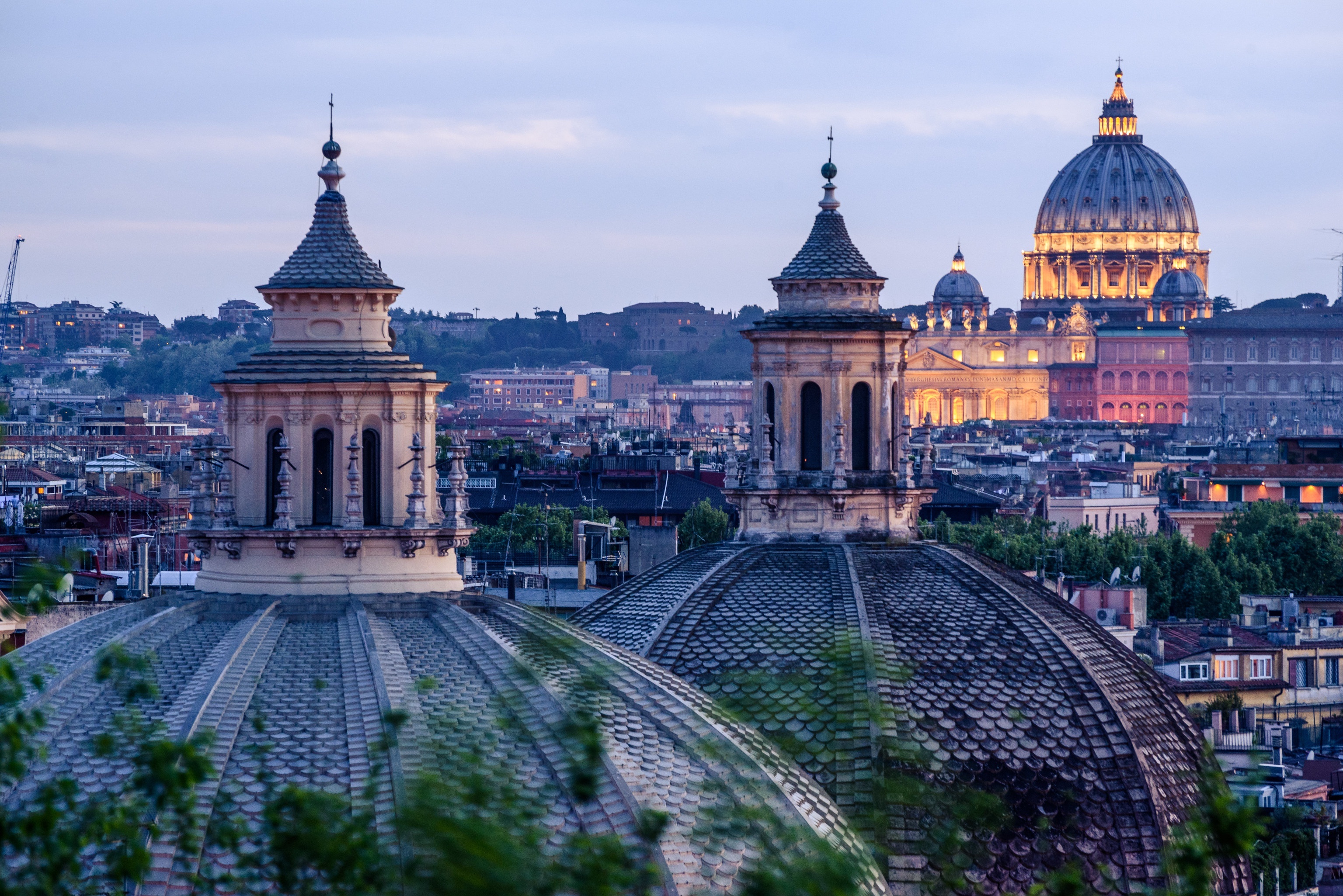 St. Peters Cathedral, Vatican City, Papal basilica, Rome, 3080x2060 HD Desktop