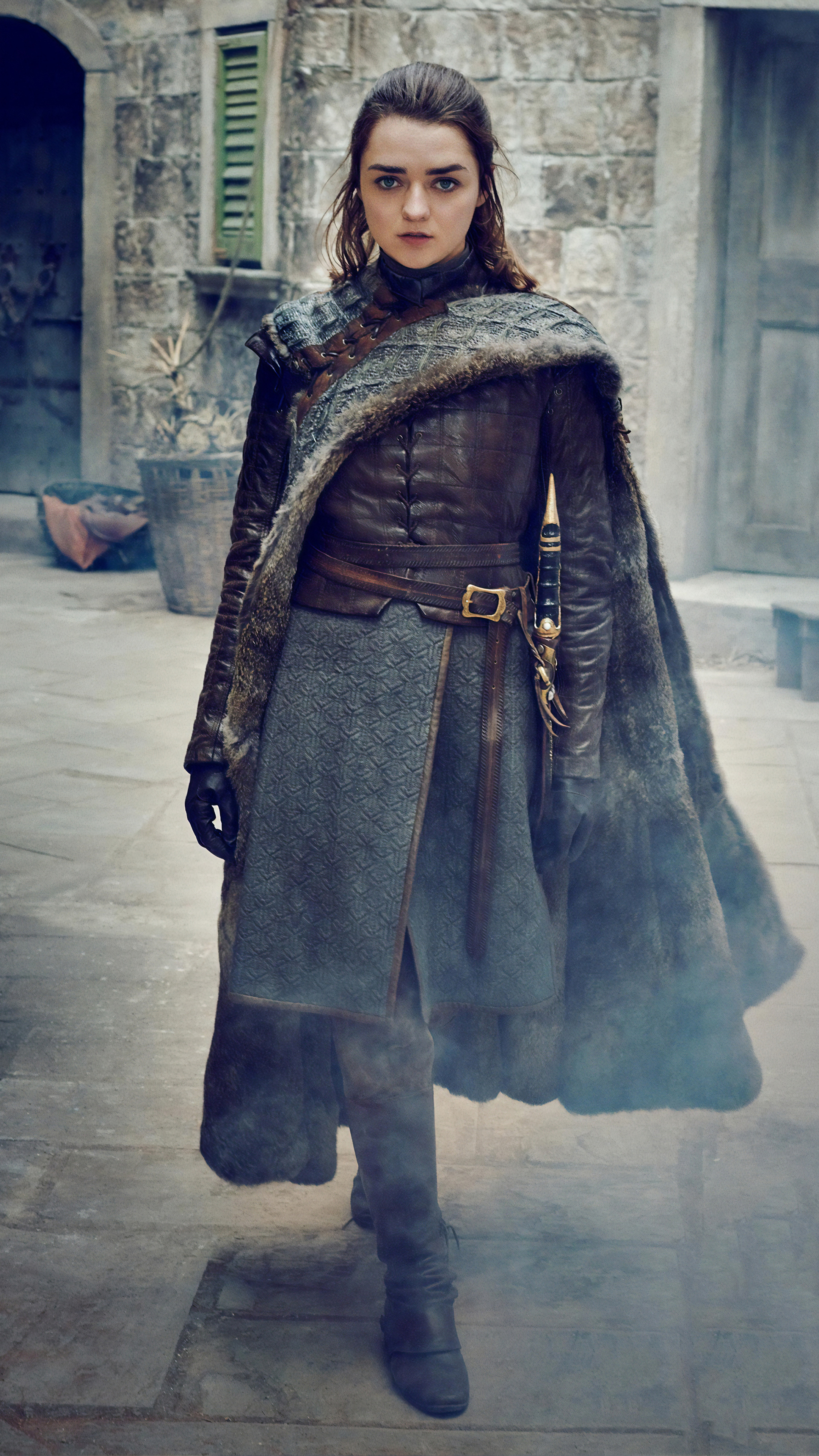 Arya Stark, Game of Thrones, Season 8, Photoshoot, 2160x3840 4K Phone