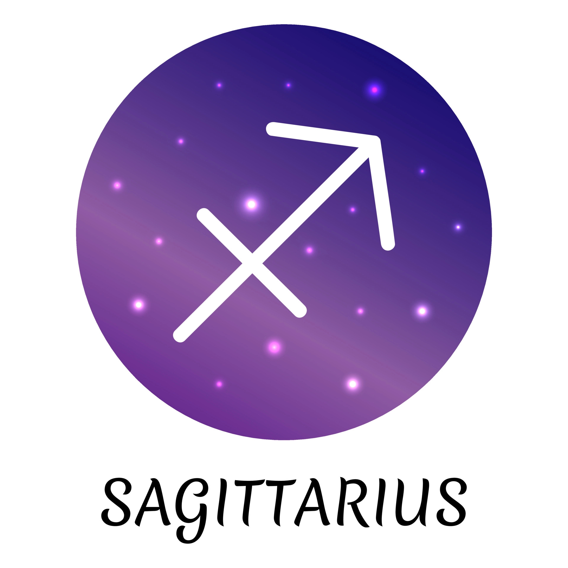 Zodiac sign, Sagittarius, Gradient design, Vector icon, 1920x1920 HD Phone