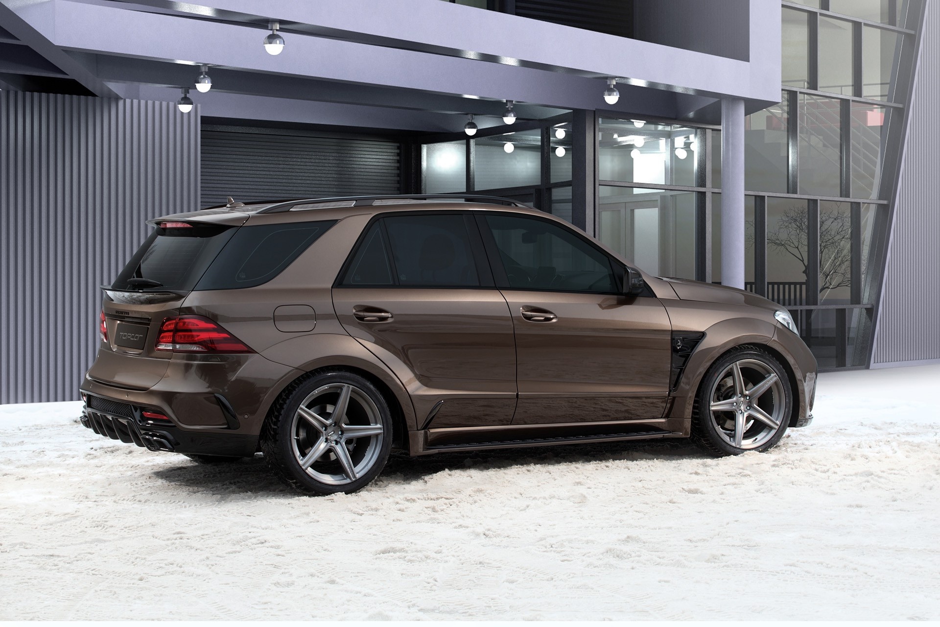 Mercedes-Benz GLE, Wagon luxury, Inferno Brown beauty, TopCar creation, 1920x1280 HD Desktop