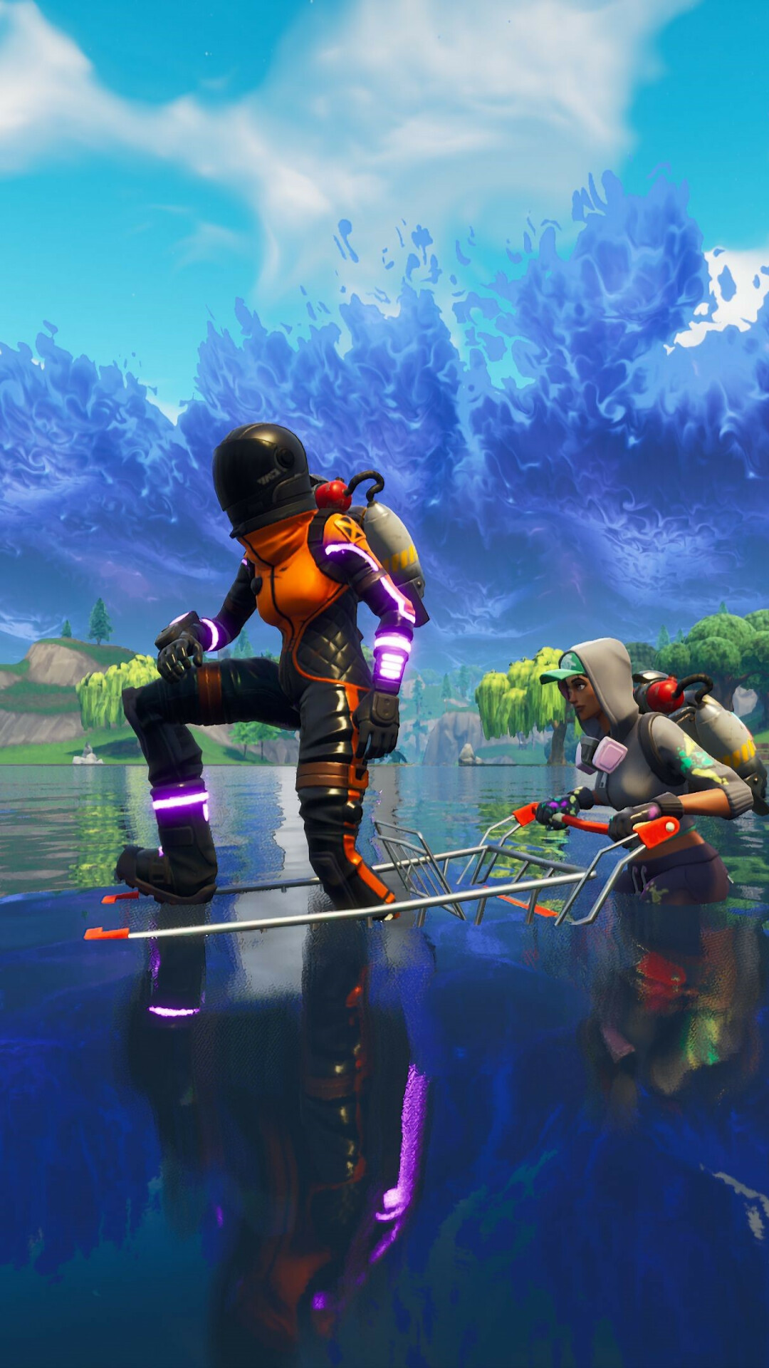 Fortnite: The online multiplayer Battle Royale mode, Almost exclusively played by youngsters. 1080x1920 Full HD Wallpaper.