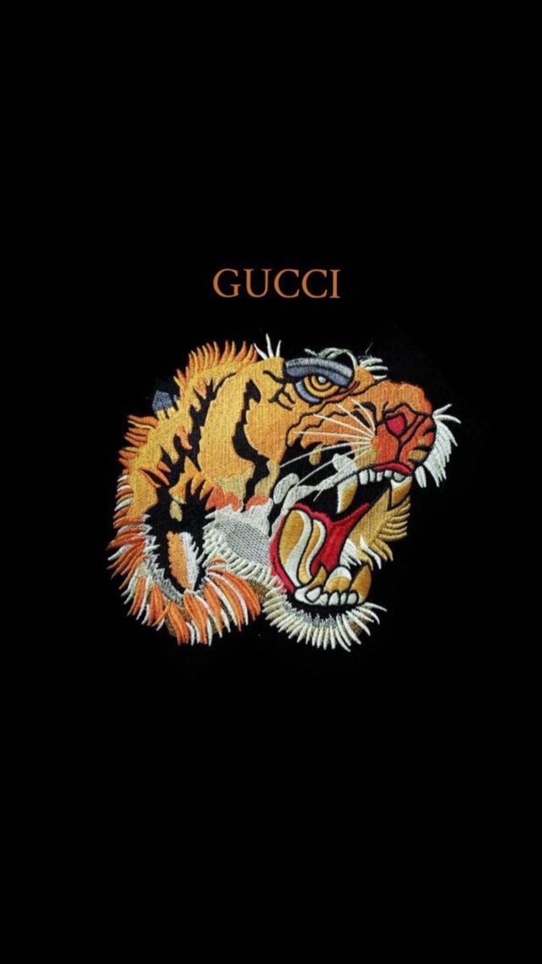Gucci: Tiger symbol, Gucci Tiger collection campaign, A member of The Lion's Share Fund since February, 2020. 1080x1920 Full HD Wallpaper.