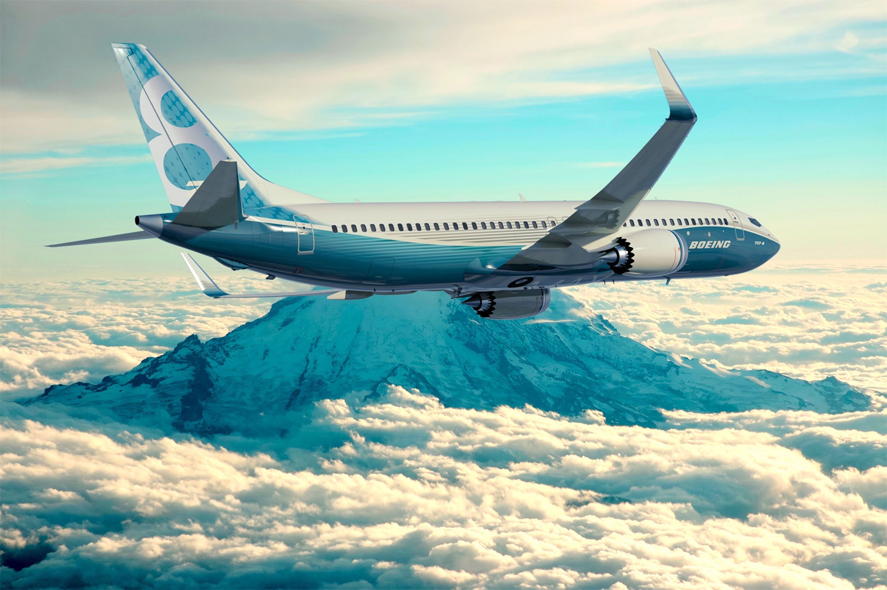 Boeing 737 MAX, High-quality wallpapers, 3000x2000 HD Desktop