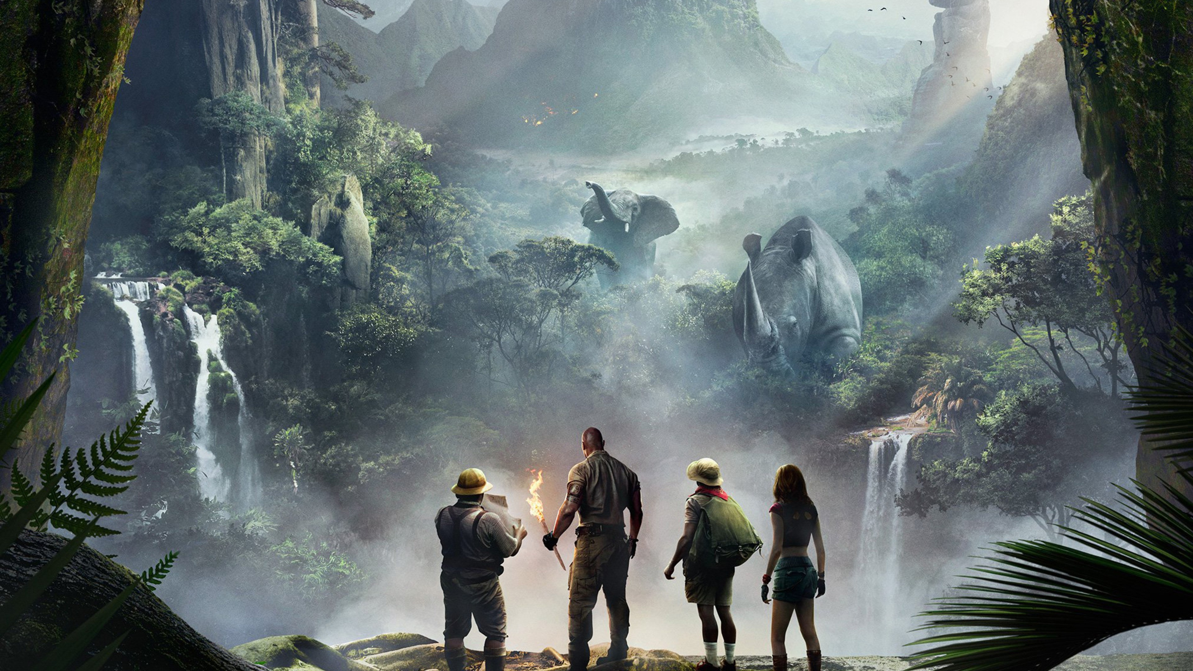 Jumanji: Welcome to the Jungle, High-quality resolution, Thrilling action, Spectacular visuals, 3840x2160 4K Desktop