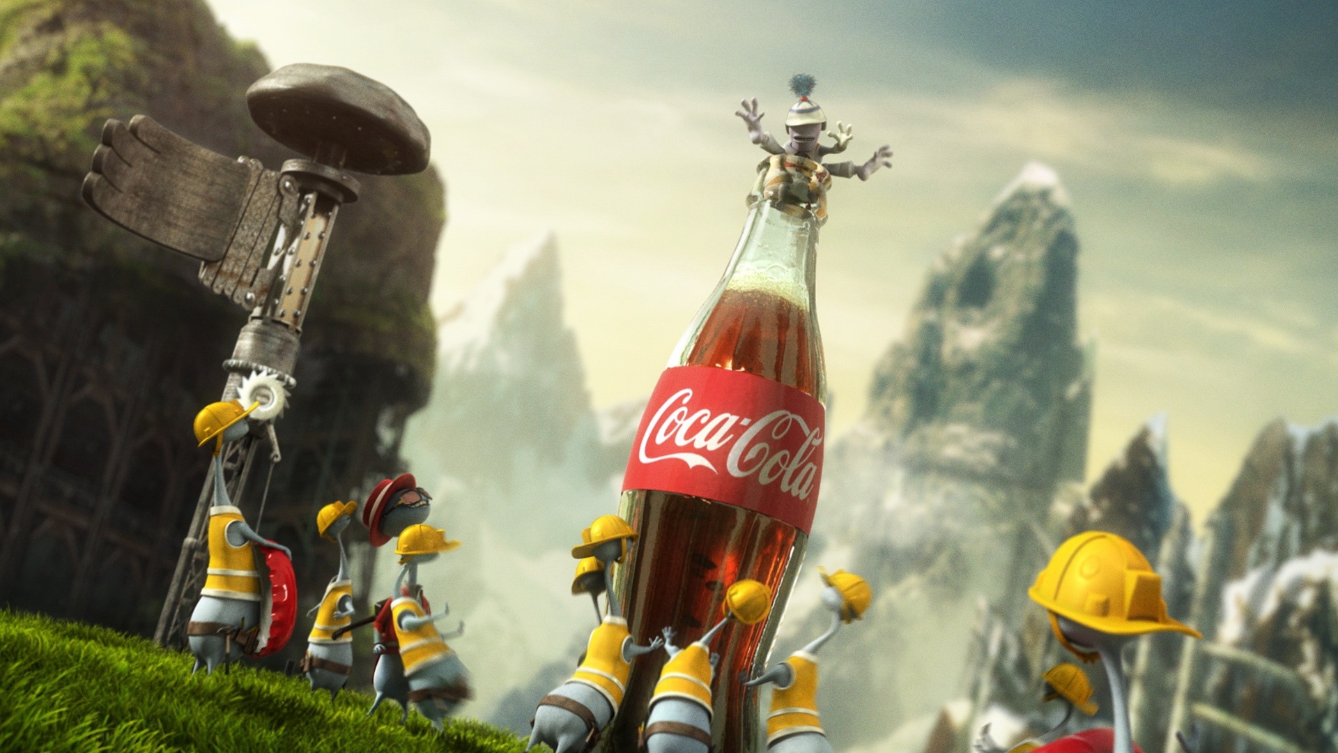 Coca Cola, HD background, Refreshing beverage, Classic soda, 1920x1080 Full HD Desktop