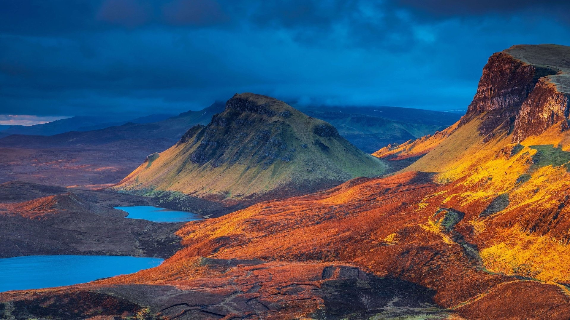 Isle of Skye, Lake and mountains, Scottish beauty, Scenic wonder, 1920x1080 Full HD Desktop