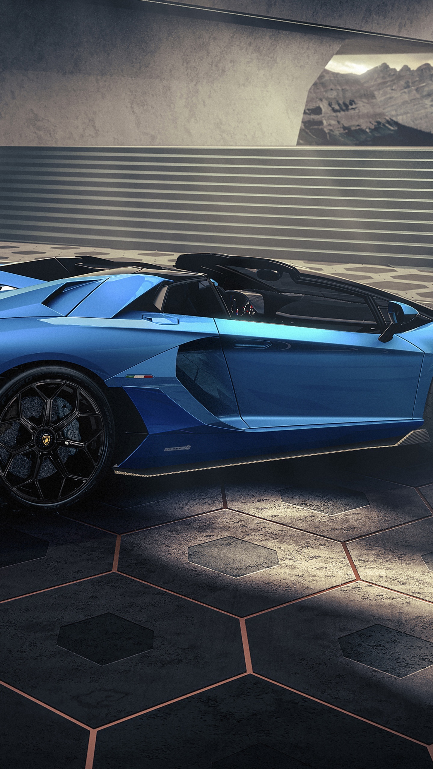 Lamborghini aventador lp, Ultimate roadster, 4K supercars, Unparalleled luxury, 1440x2560 HD Phone