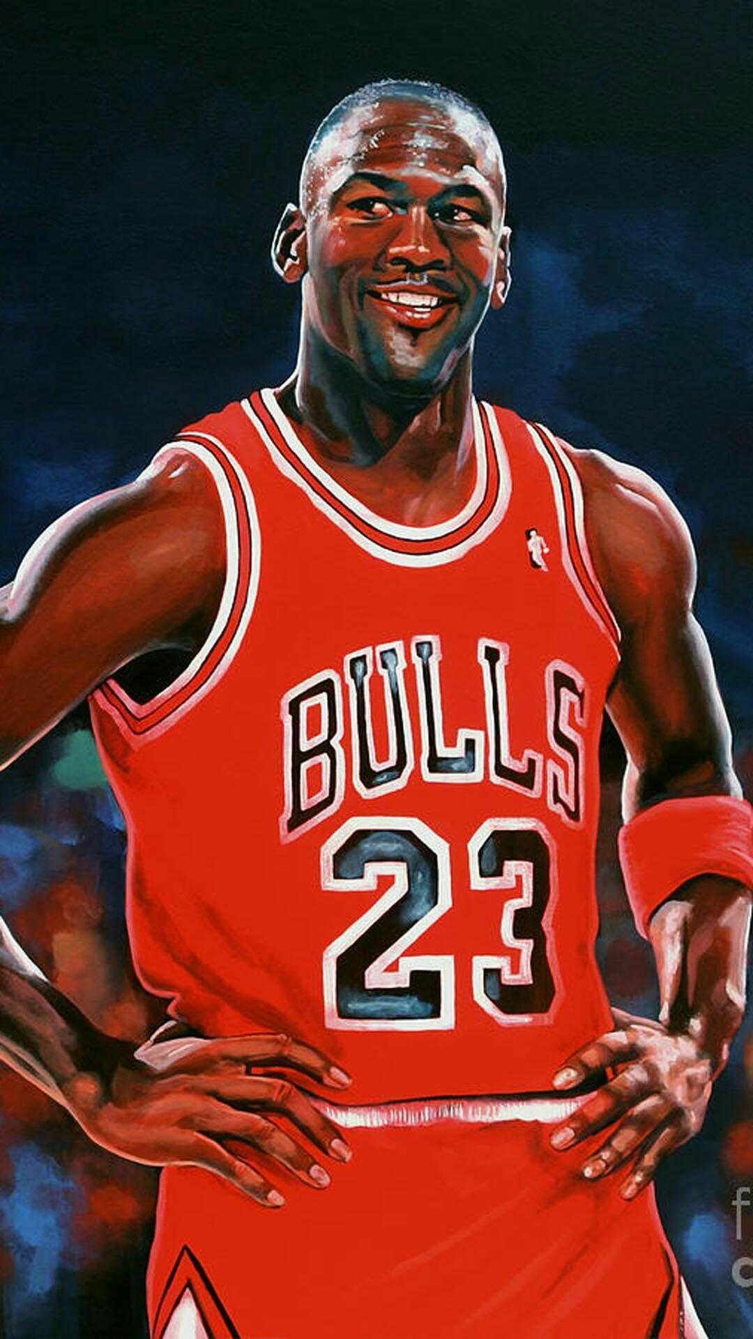 Michael Jordan: Played in his final NBA game on April 16, 2003, in Philadelphia. 1080x1920 Full HD Background.