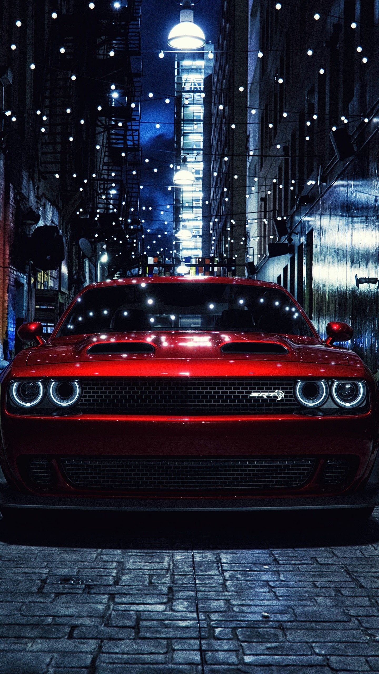 Dodge, Muscle car power, Challenger model, 4k display, 1440x2560 HD Phone