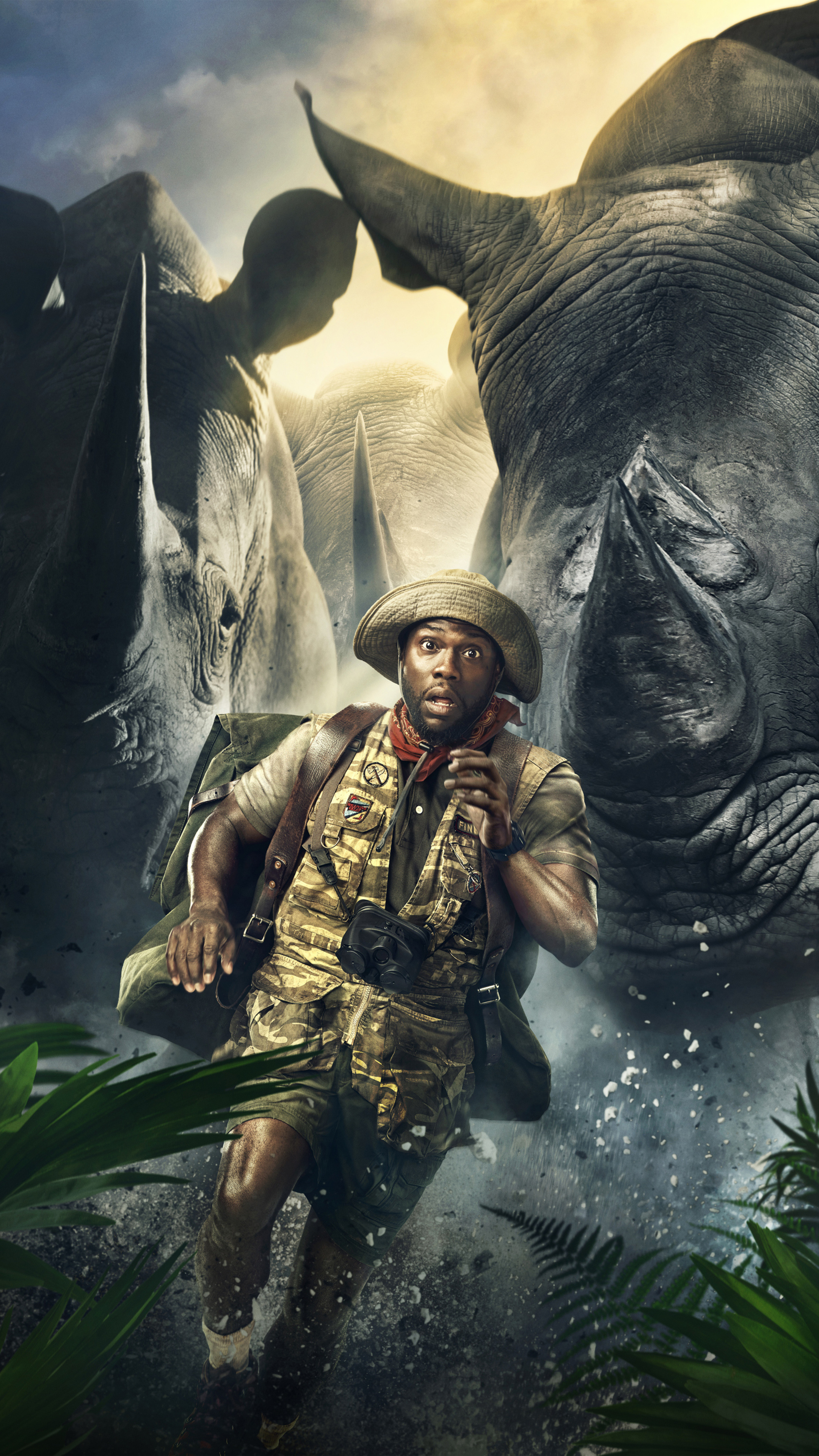 Jumanji: Welcome to the Jungle, Kevin Hart as Mosse Finbar, Sony Xperia X XZ Z5 Premium, Images and photos, 2160x3840 4K Handy