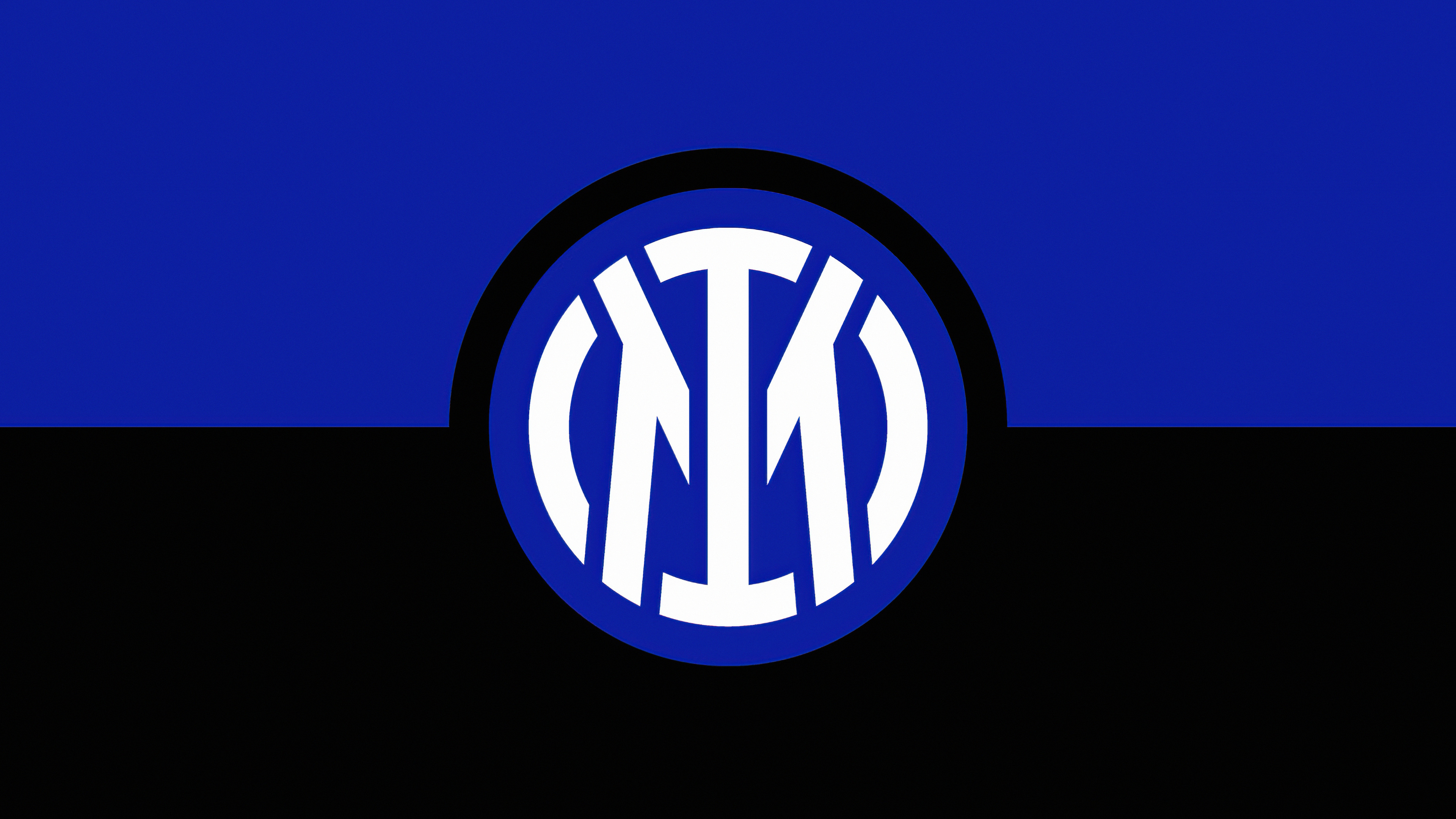 Inter: Internazionale, Milan, Logo, Minimal. 3840x2160 4K Wallpaper.