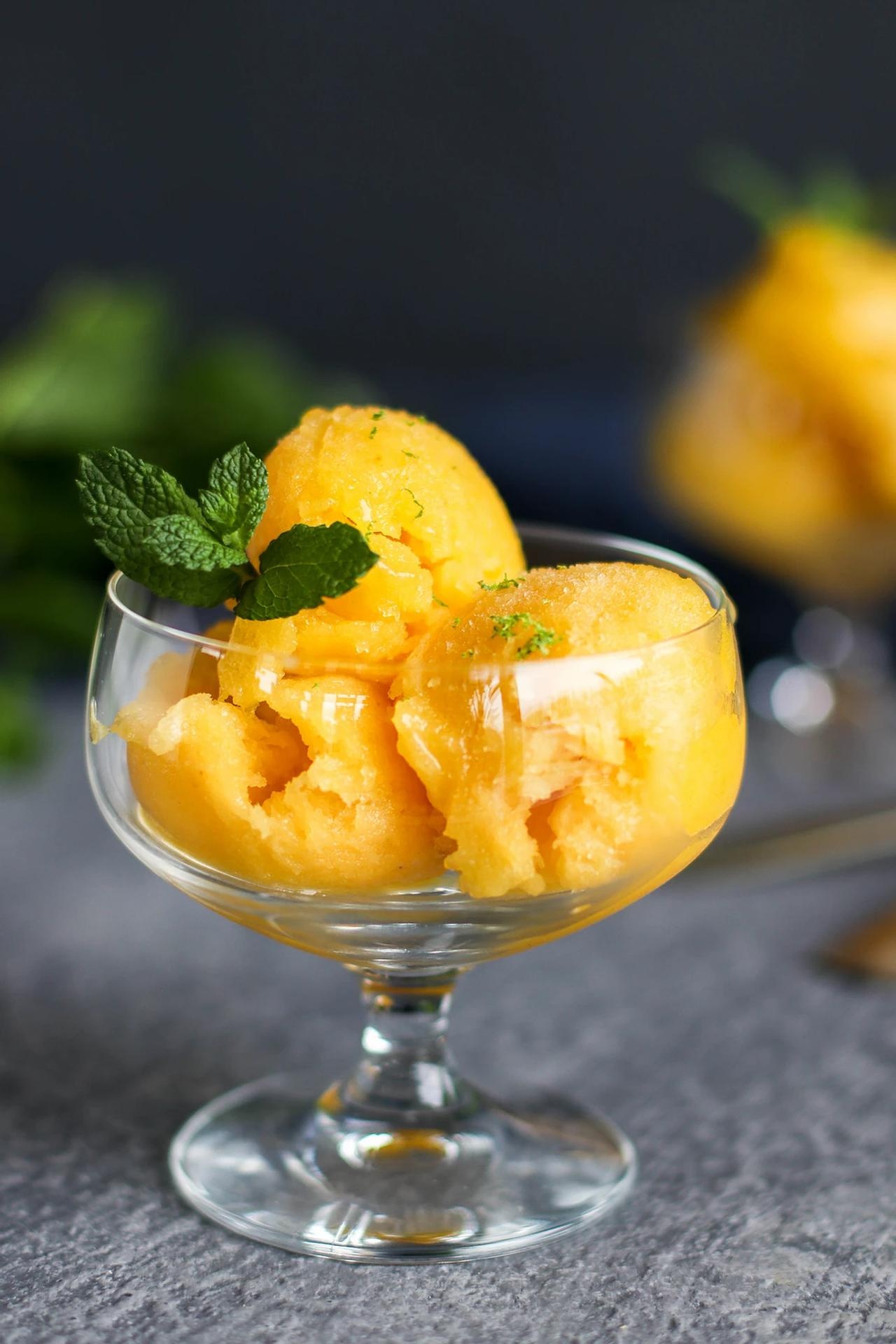 Mango ginger sorbet, Pick up Limes recipe, Exotic fusion, Tropical taste, 1280x1920 HD Handy
