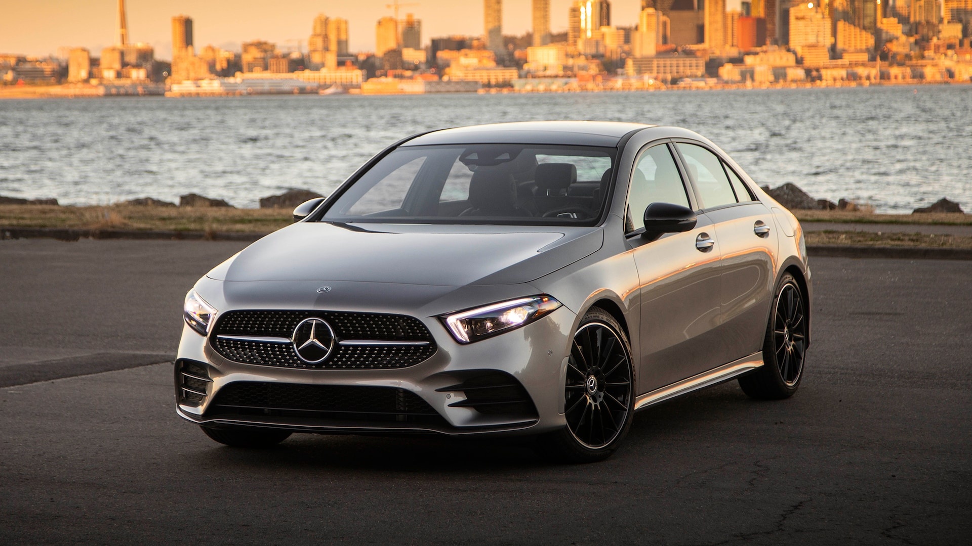 Mercedes-Benz A-Class, First-class luxury, Cutting-edge features, Unmatched performance, 1920x1080 Full HD Desktop