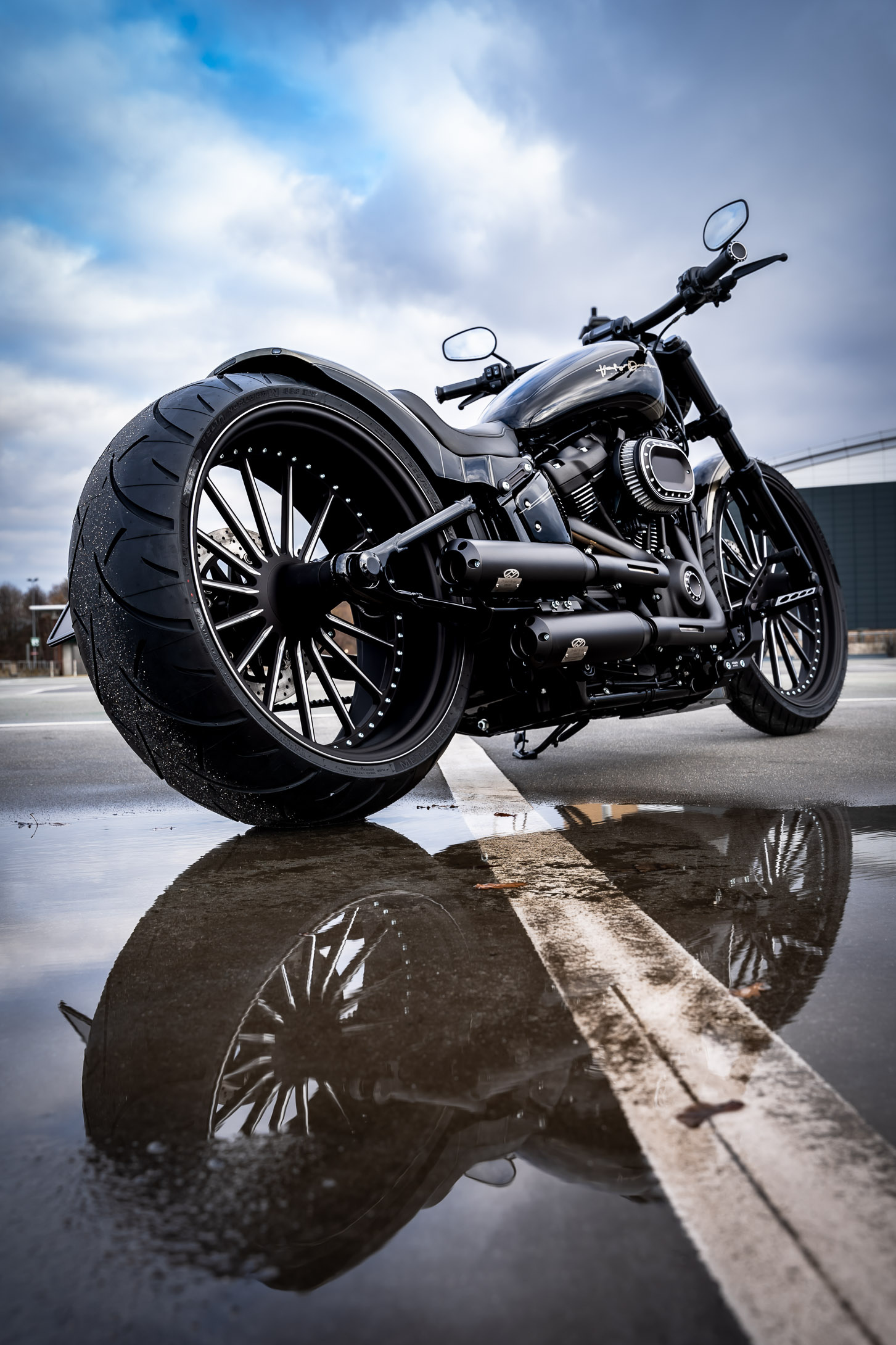 Harley-Davidson Breakout 114, Thunderbike customization, Gentle style, Show-stopping charm, 1460x2180 HD Phone
