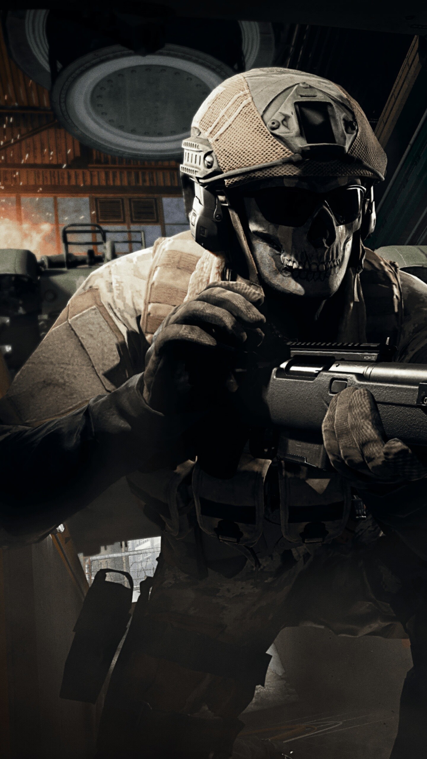 Call of Duty: CoD: Modern Warfare, CoD: Warzone, Online games, Ghost. 1440x2560 HD Background.