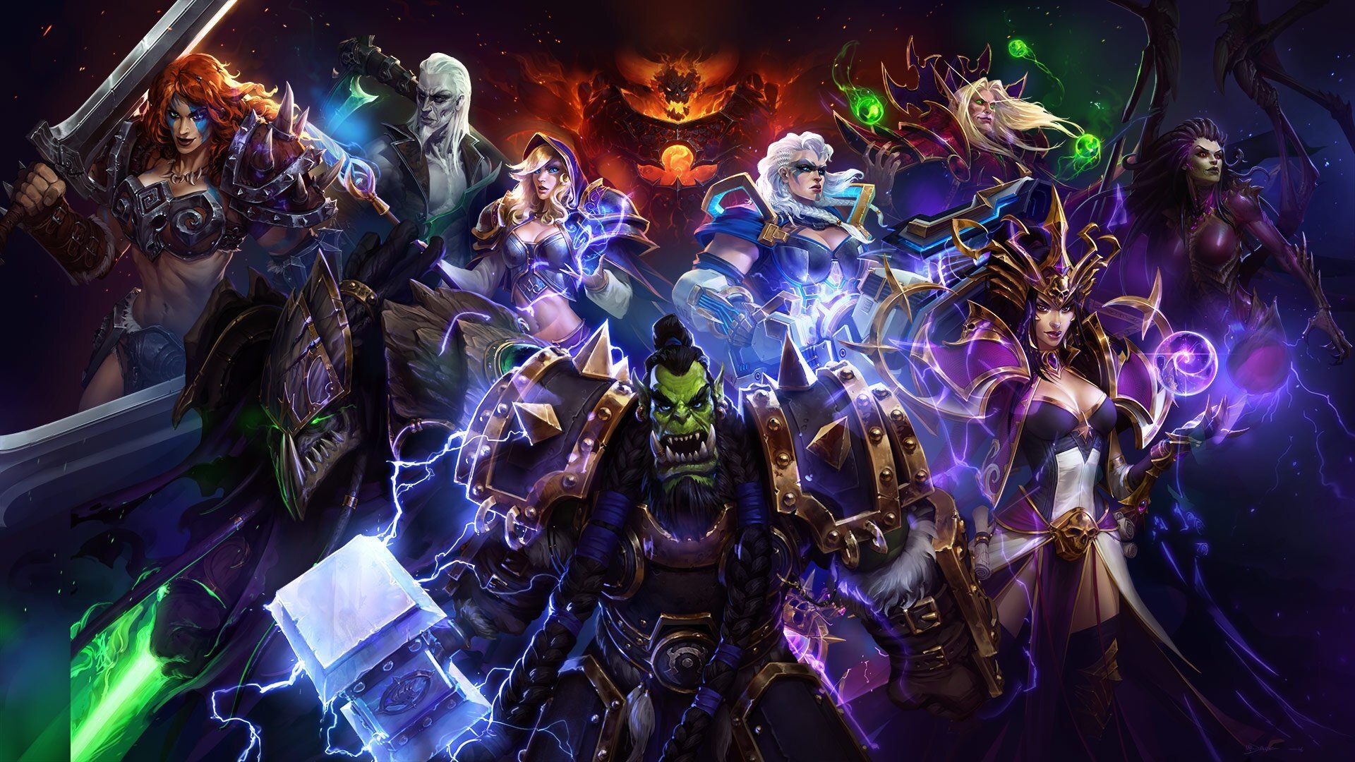 Heroes of the Storm, Well-preserved game, Resourceful content, Continuously updated, 1920x1080 Full HD Desktop