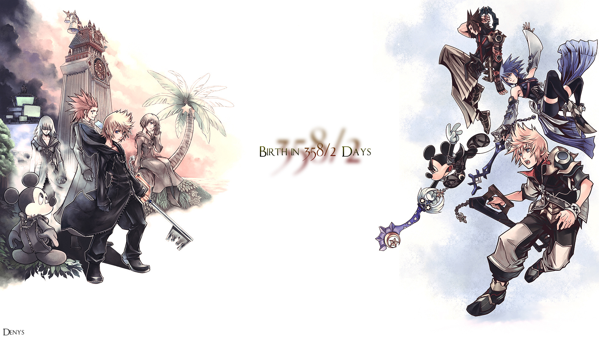 Kingdom Hearts 358/2 Days, Anime image board, Gaming wallpaper, Kingdom Hearts series, 1920x1080 Full HD Desktop