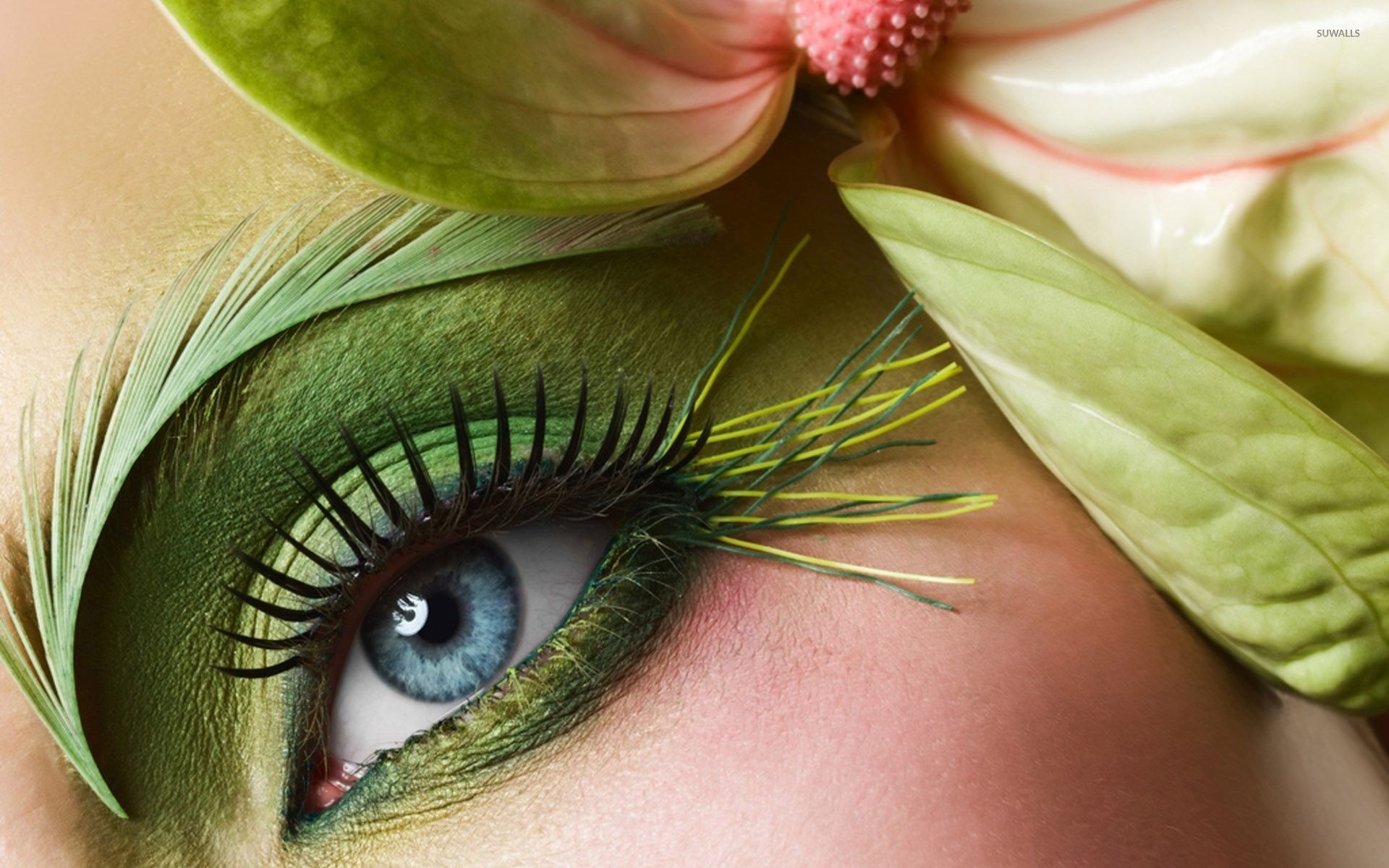 Green makeup, Eye wallpaper, Photography wallpapers, 1920x1200 HD Desktop