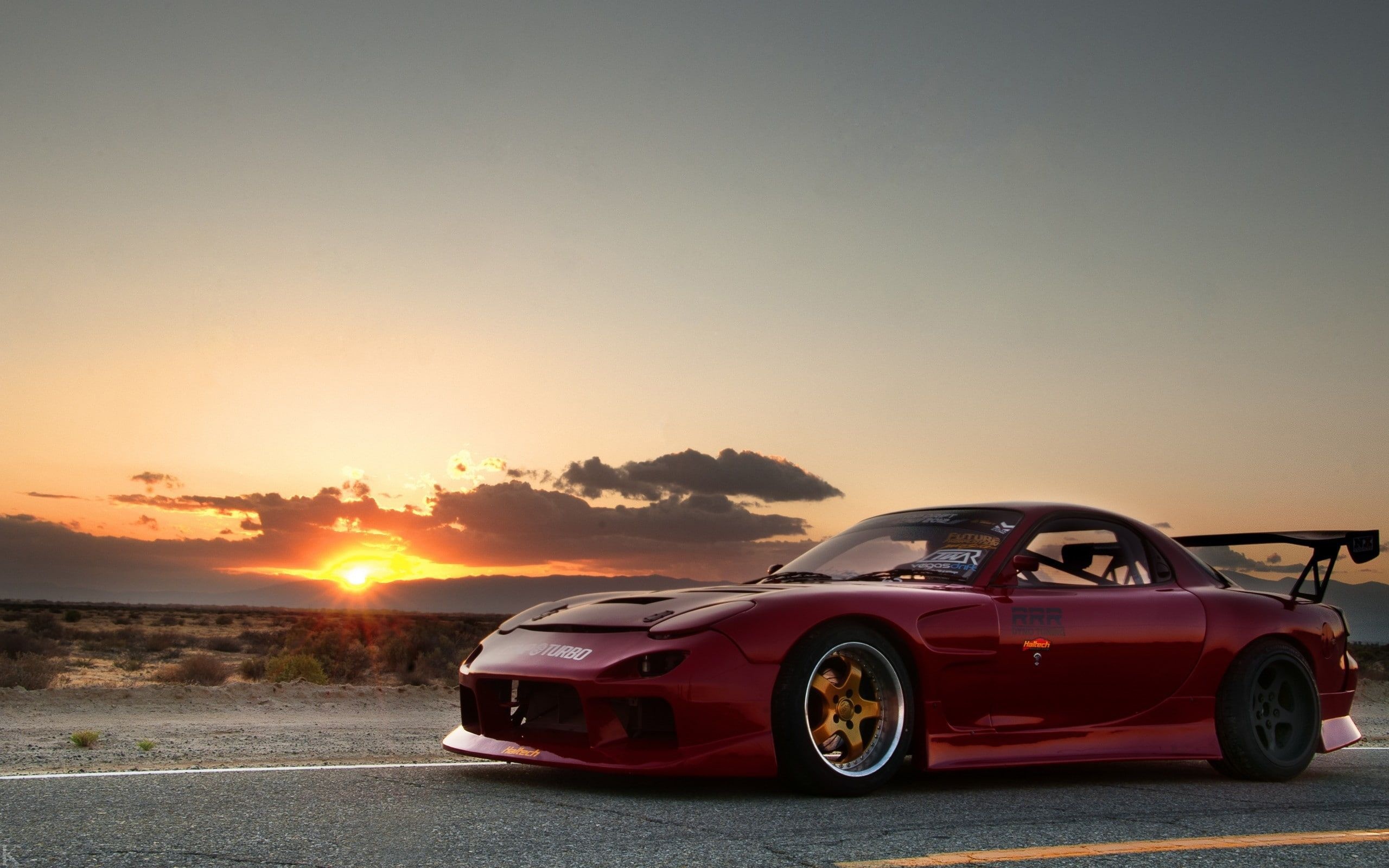 Mazda RX 7, JDM car culture, Sunset beauty, 2560x1600 HD Desktop