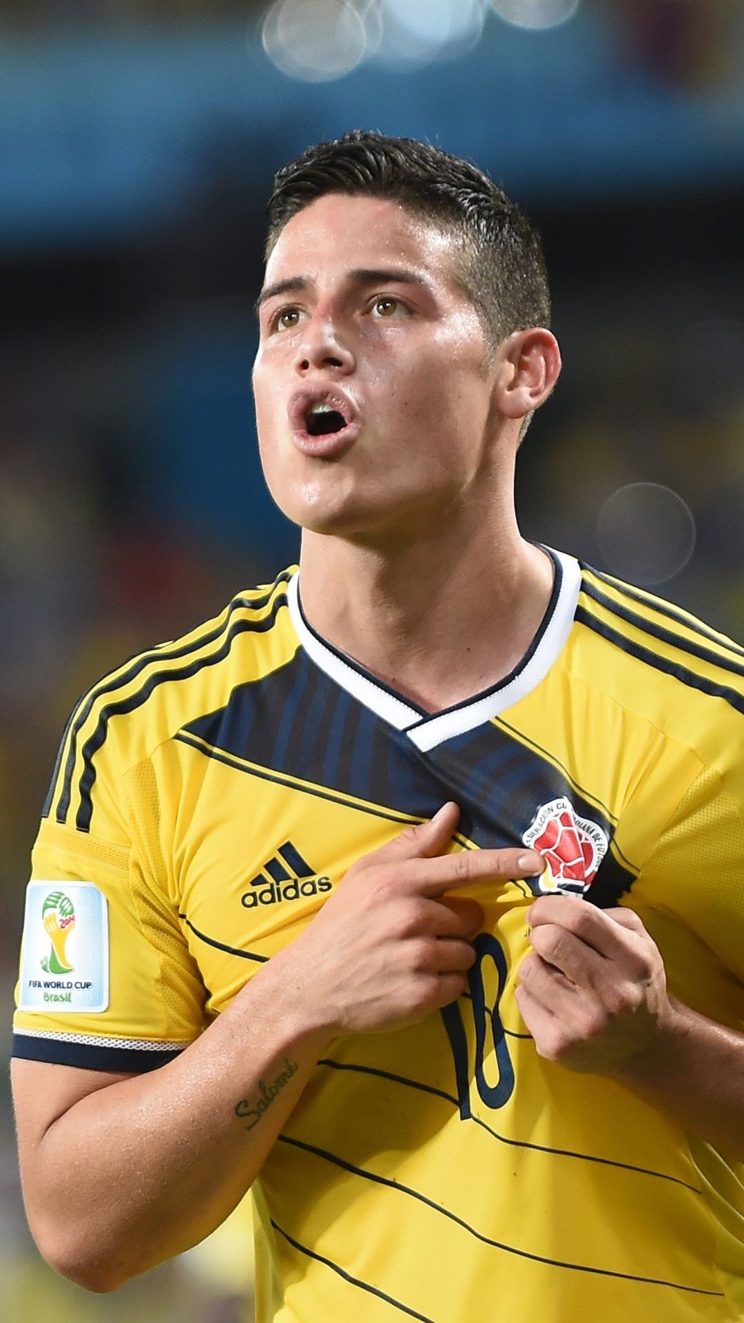 James Rodriguez, Soccer wallpaper, Colombian player, Athlete's portrait, 1080x1920 Full HD Handy