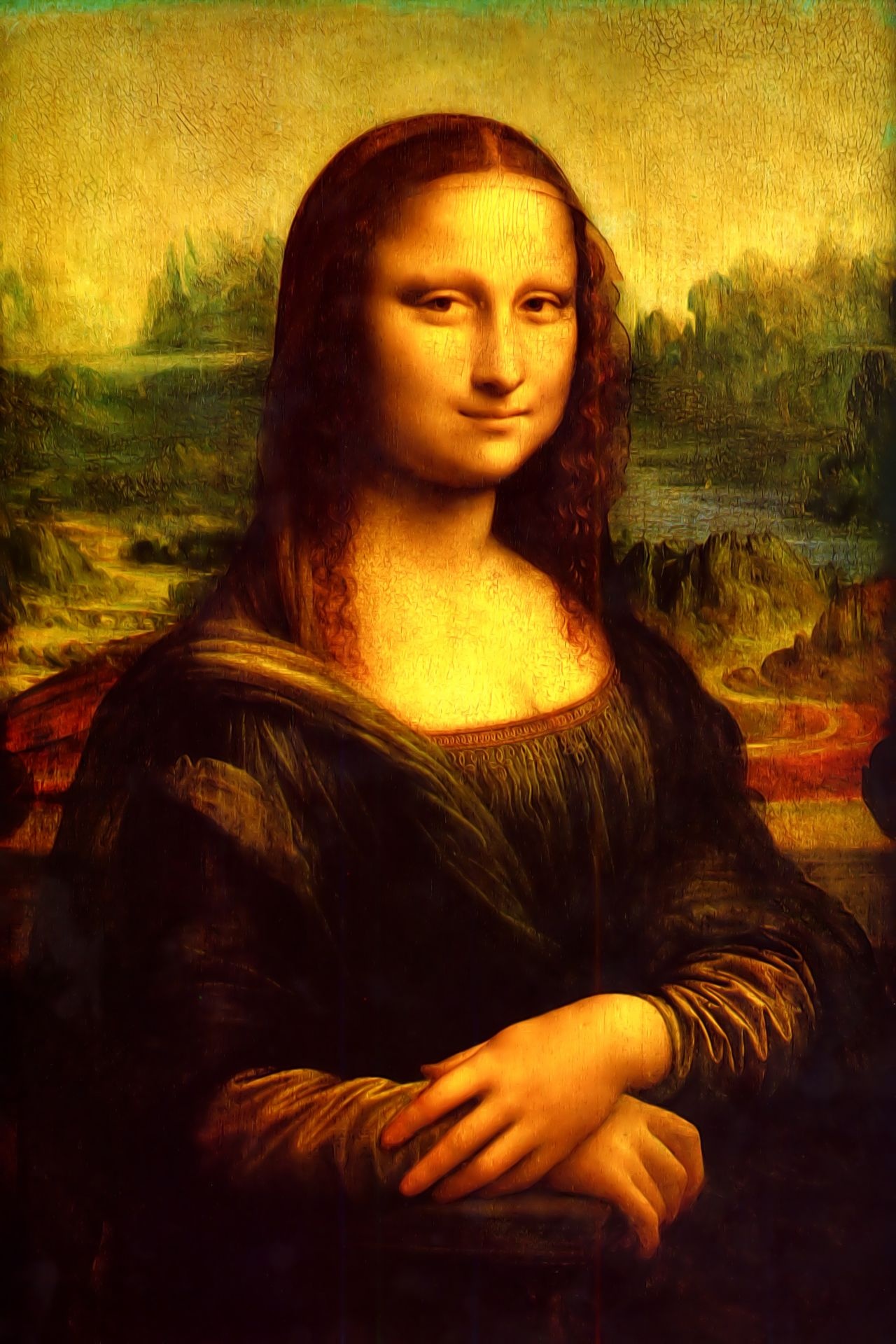 Mona Lisa, HD, Samantha Peltier, 1280x1920 HD Phone