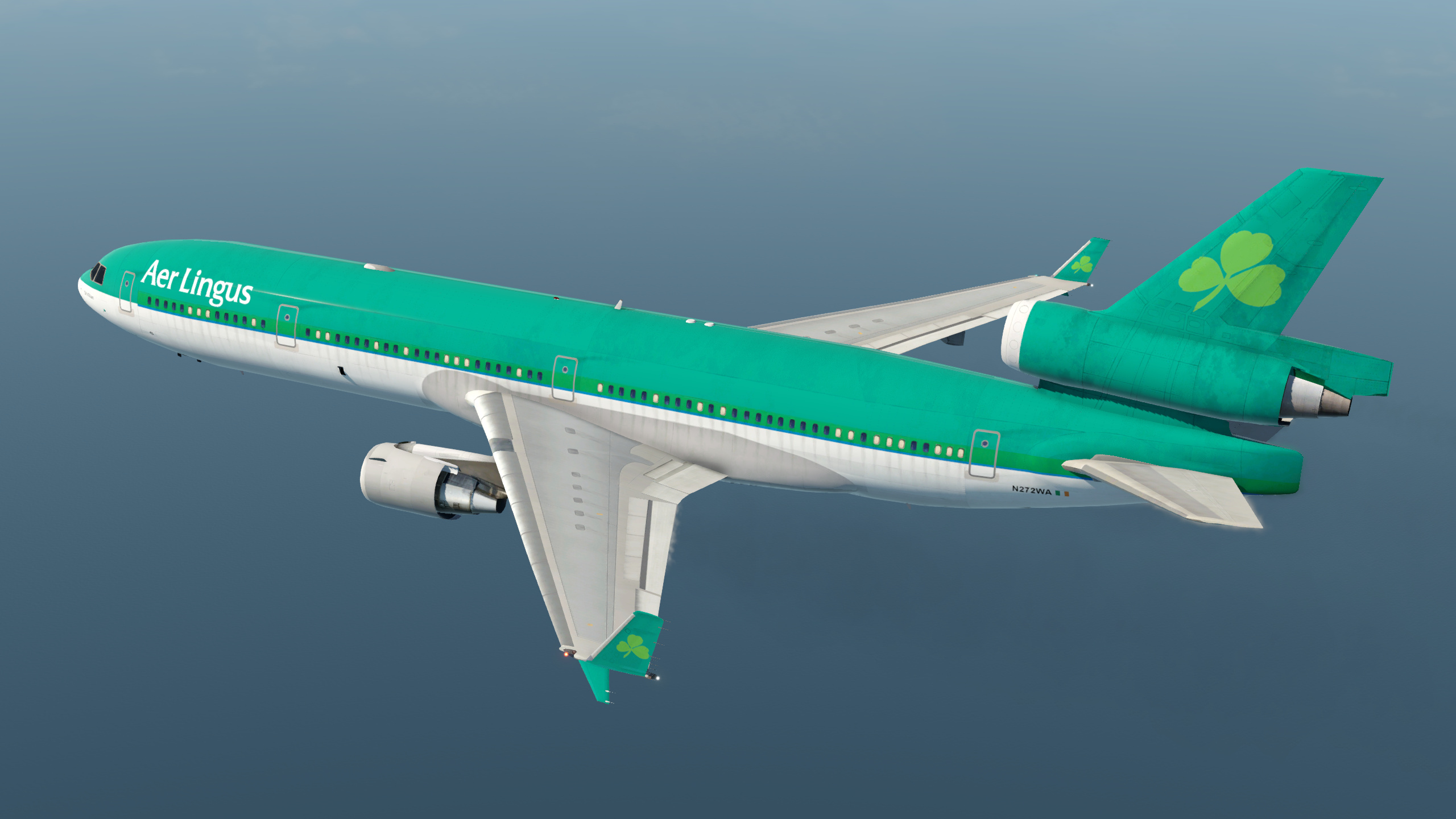 Aer Lingus, MD-11 Overland aircraft, Skins liveries, Travels, 2560x1440 HD Desktop