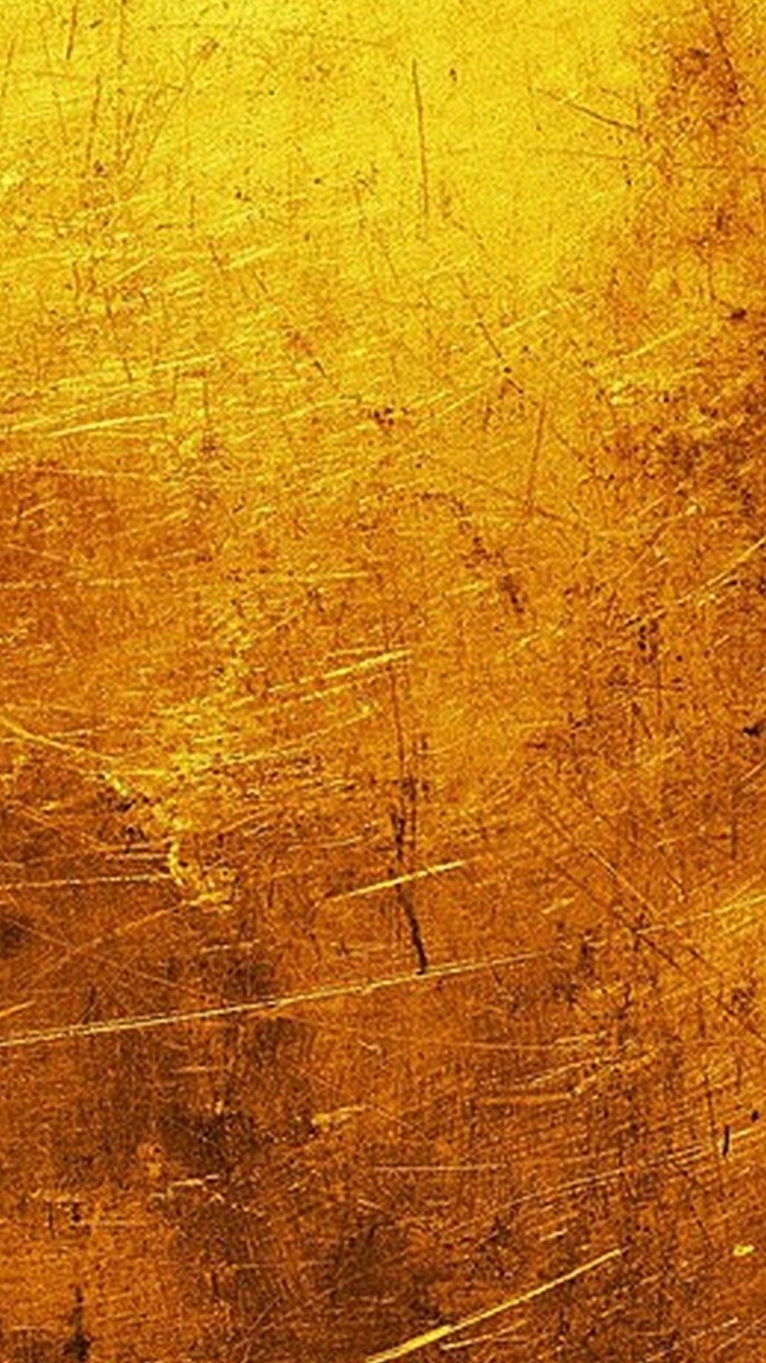 Gold Foil: The ancient gilt-bronze surface with lots of deformations. 1080x1920 Full HD Wallpaper.