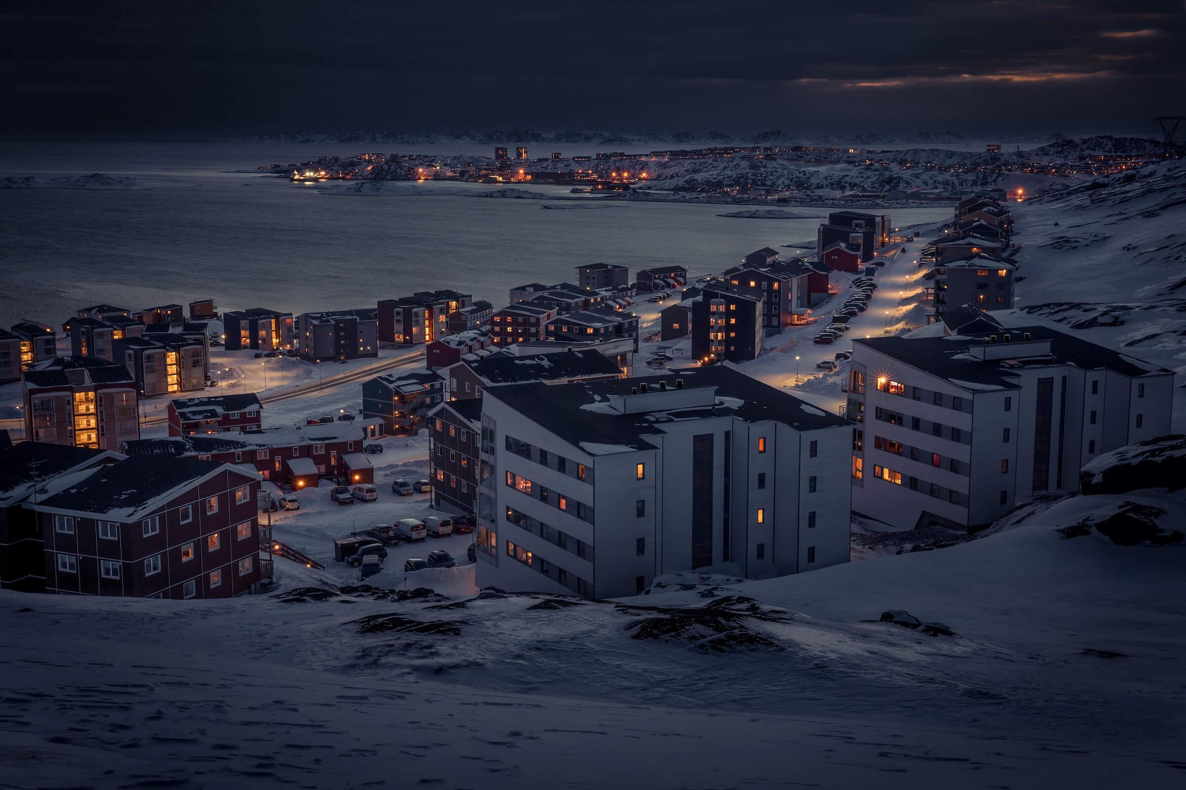 Nuuk city, Greenland houses, Perfect holiday destination, Capital of Greenland, 2400x1600 HD Desktop