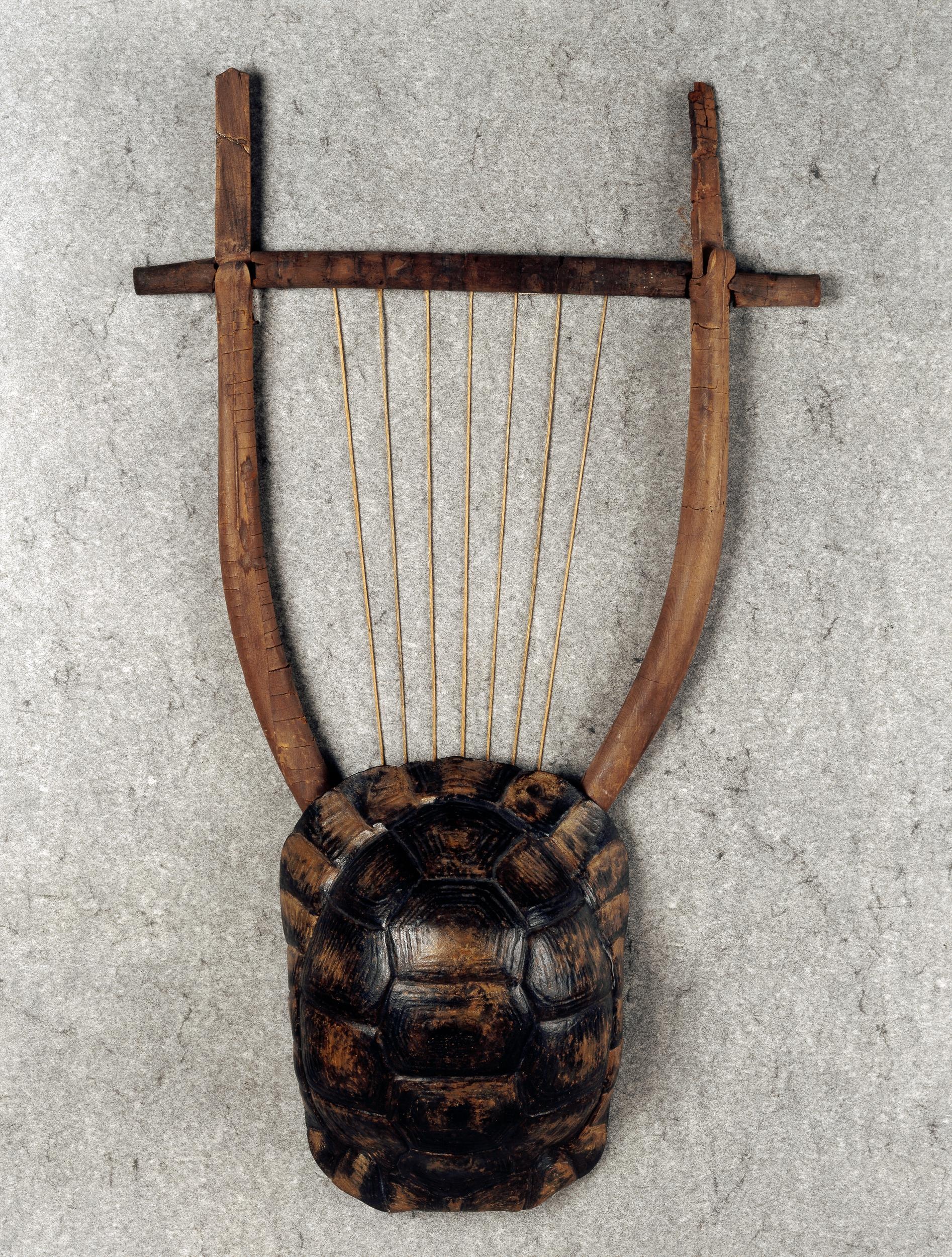 Lyre: A String Harp-Like Instrument, Made Using A Tortoise Shell, Archaeological Finding In Athens, Harps, Greeks. 1900x2500 HD Wallpaper.