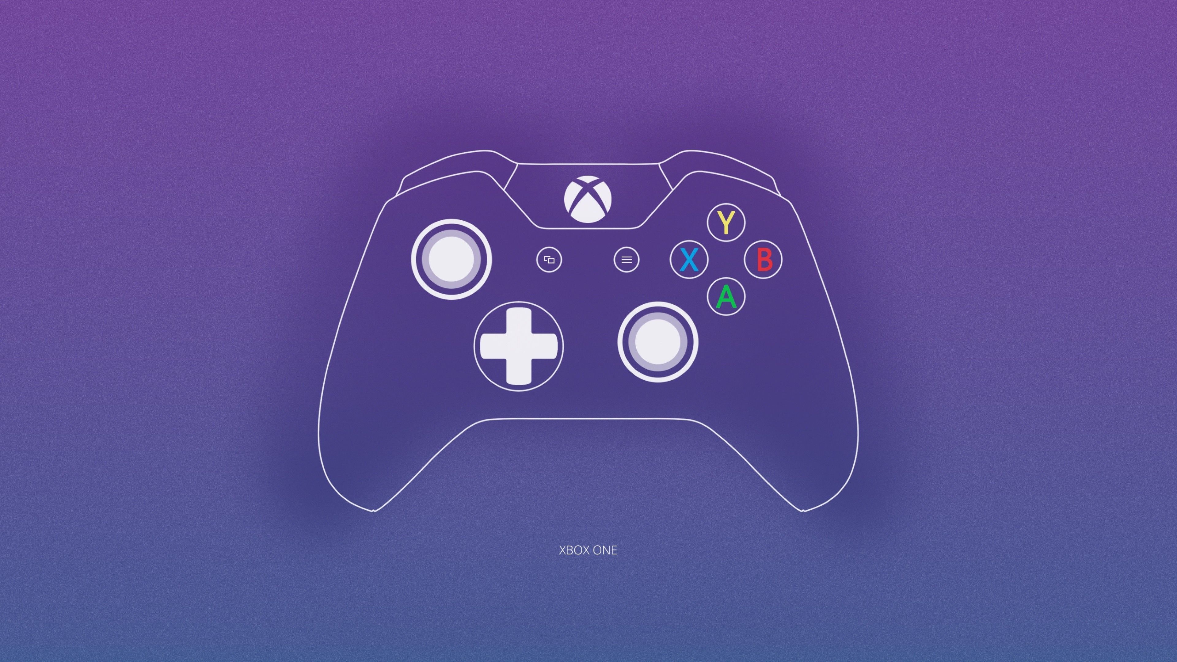 Xbox: Wireless game controller, Illustration. 3840x2160 4K Wallpaper.