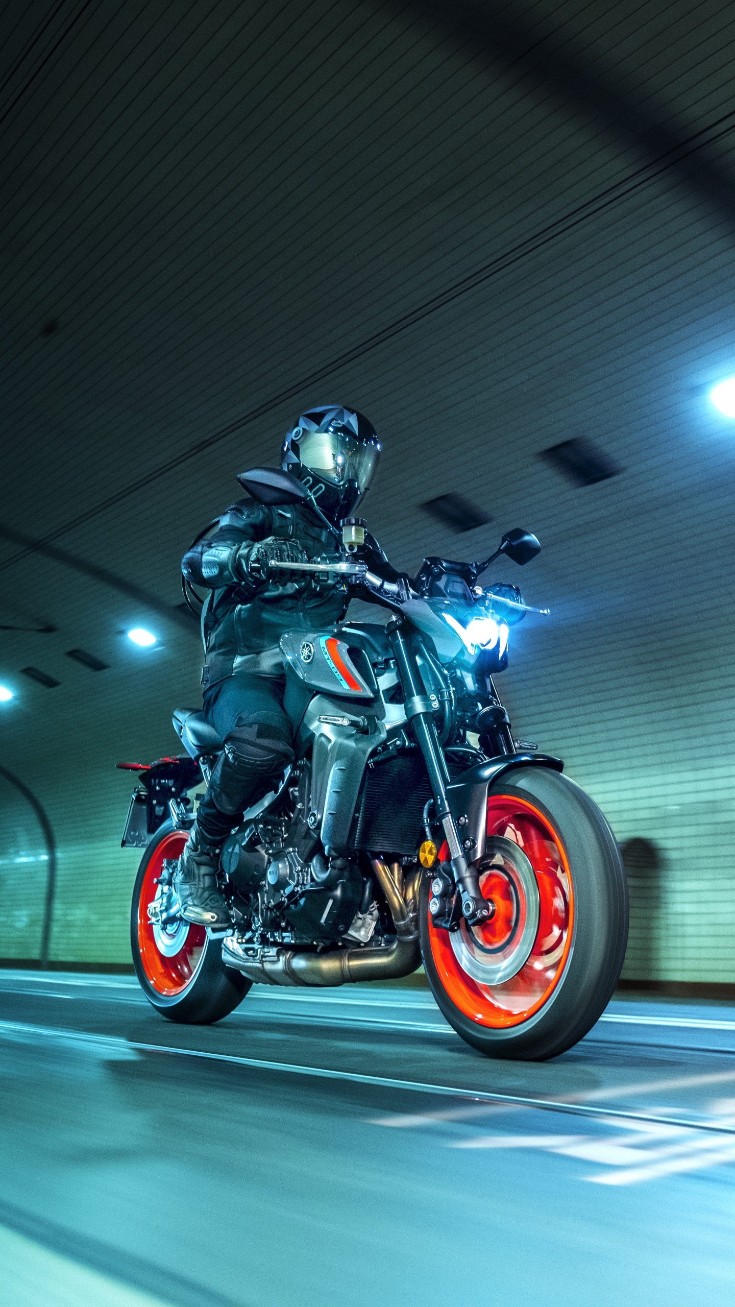 Yamaha MT-09, 2021 naked bikes, Stunning 4K wallpaper, Unparalleled performance, 1440x2560 HD Phone