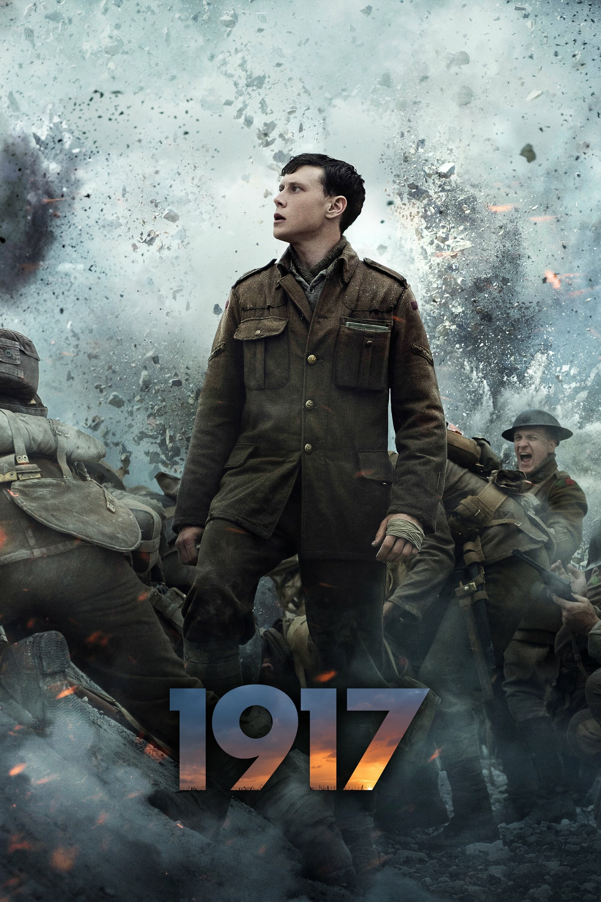 1917 (Movie): Mark Strong, Andrew Scott, Richard Madden, Colin Firth, and Benedict Cumberbatch star in supporting roles. 2000x3000 HD Wallpaper.
