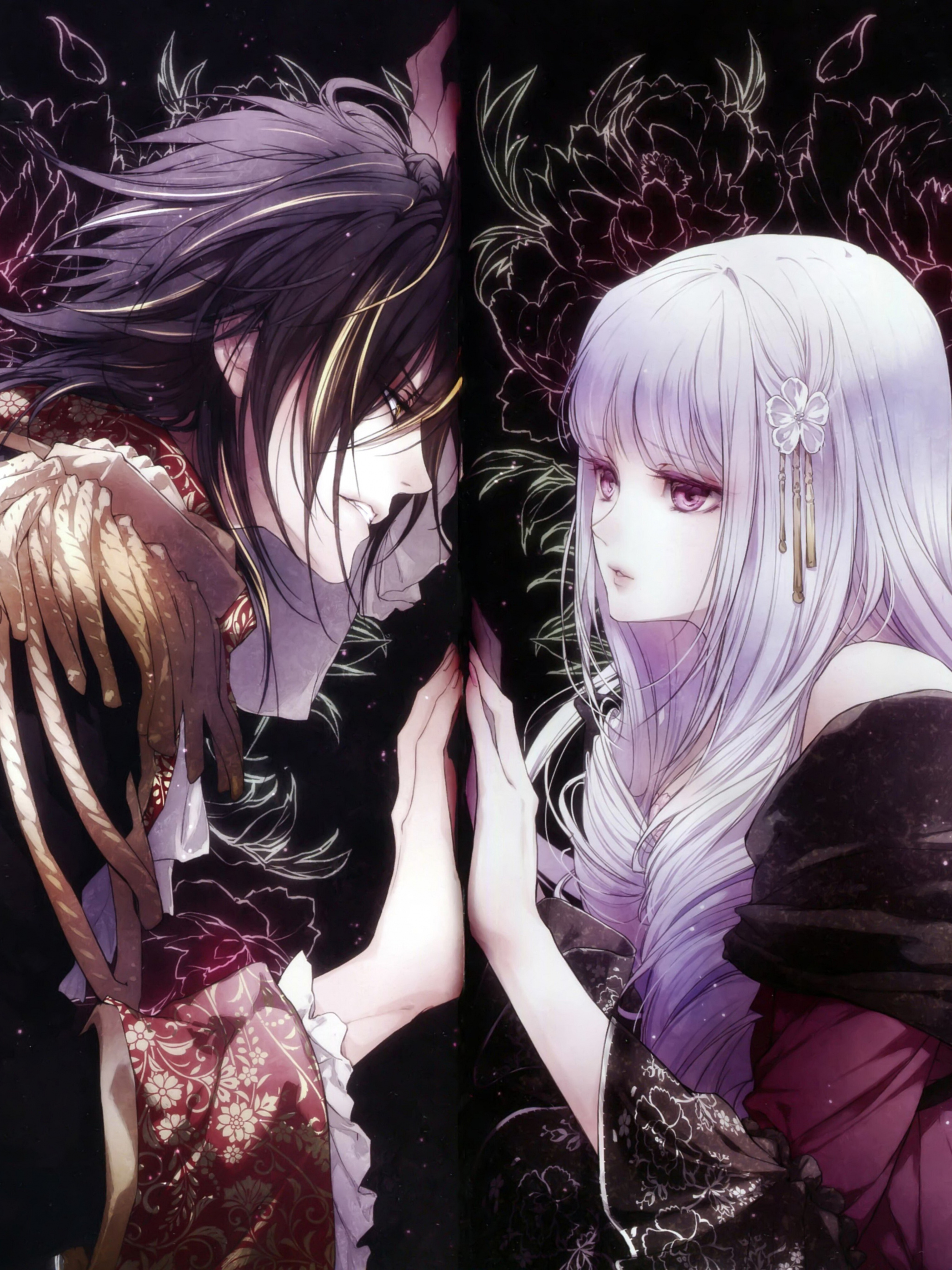 Gothic Anime: Reines des Fleurs, Leon, Violette, The princess of the Floating Sakura Palace. 2050x2740 HD Background.