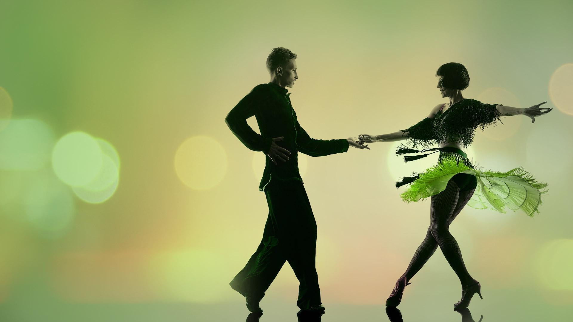 Salsa Dance: The two main styles of the dance - linear and circular, A dance of Afro-Caribbean origin. 1920x1080 Full HD Background.