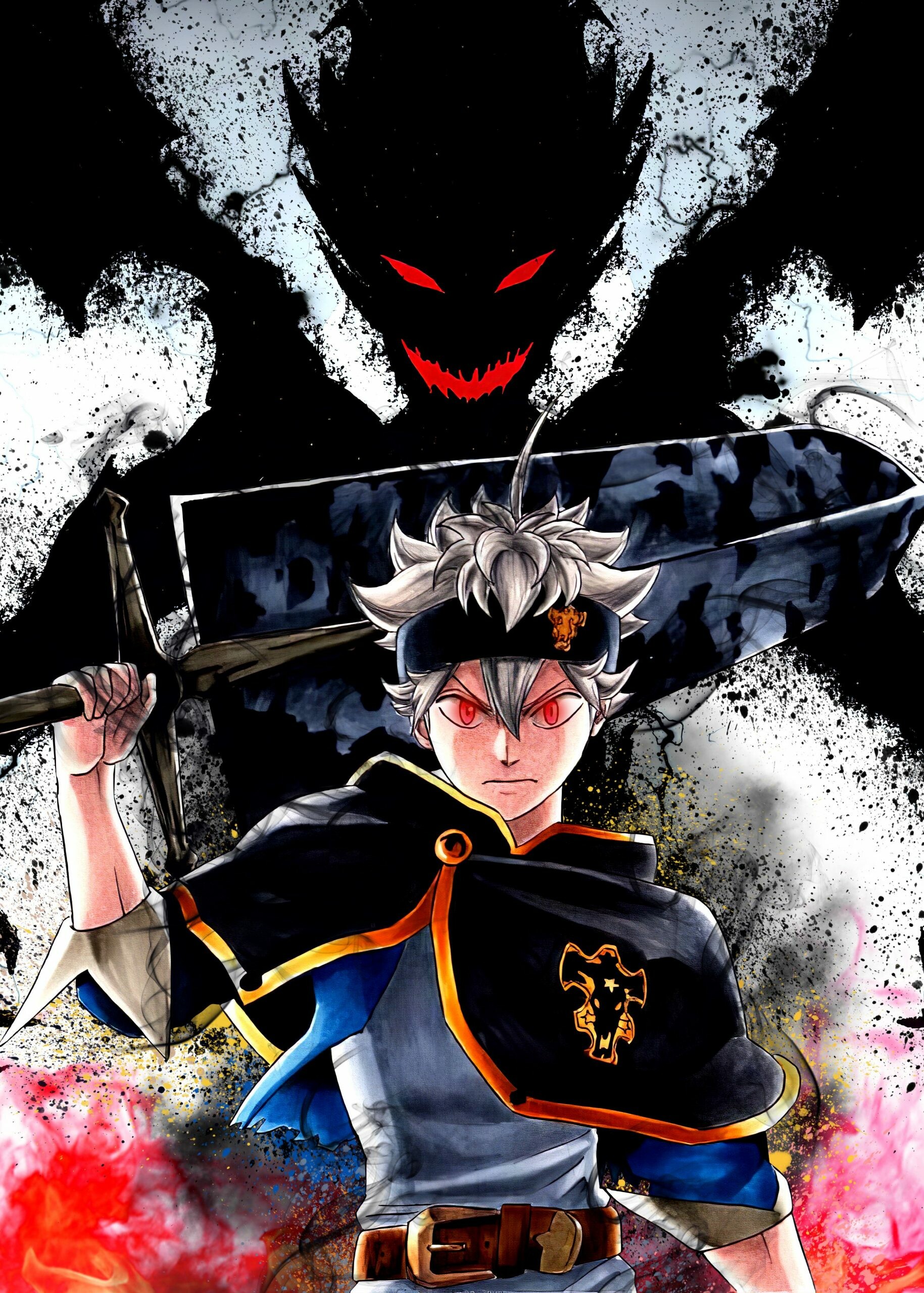 Black Clover: Aired in Japan on TV Tokyo from October 2017 to March 2021, Anime series. 1830x2560 HD Background.