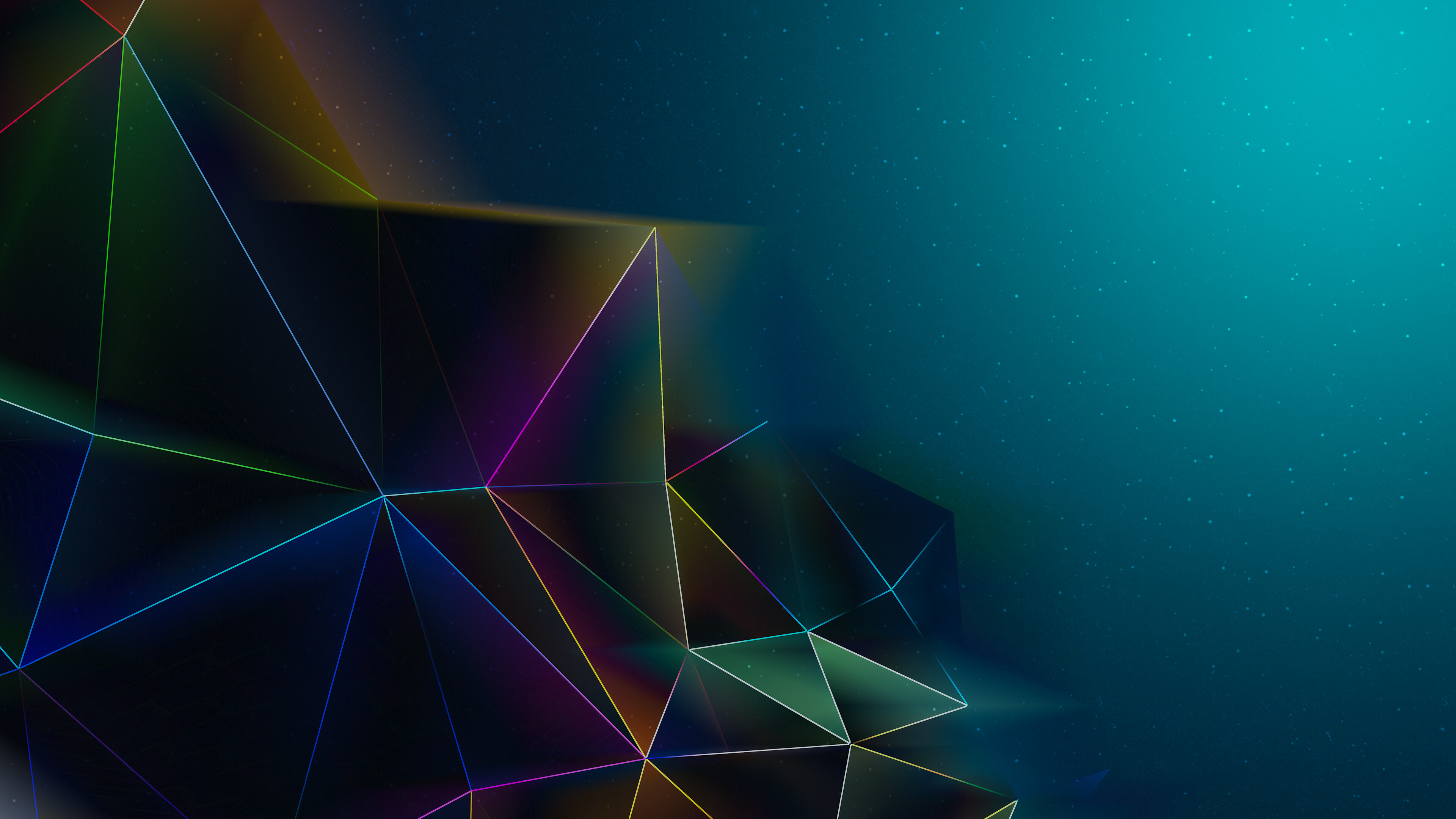 Triangle: Abstract polygonal figures motion, Intersecting lines. 3840x2160 4K Background.