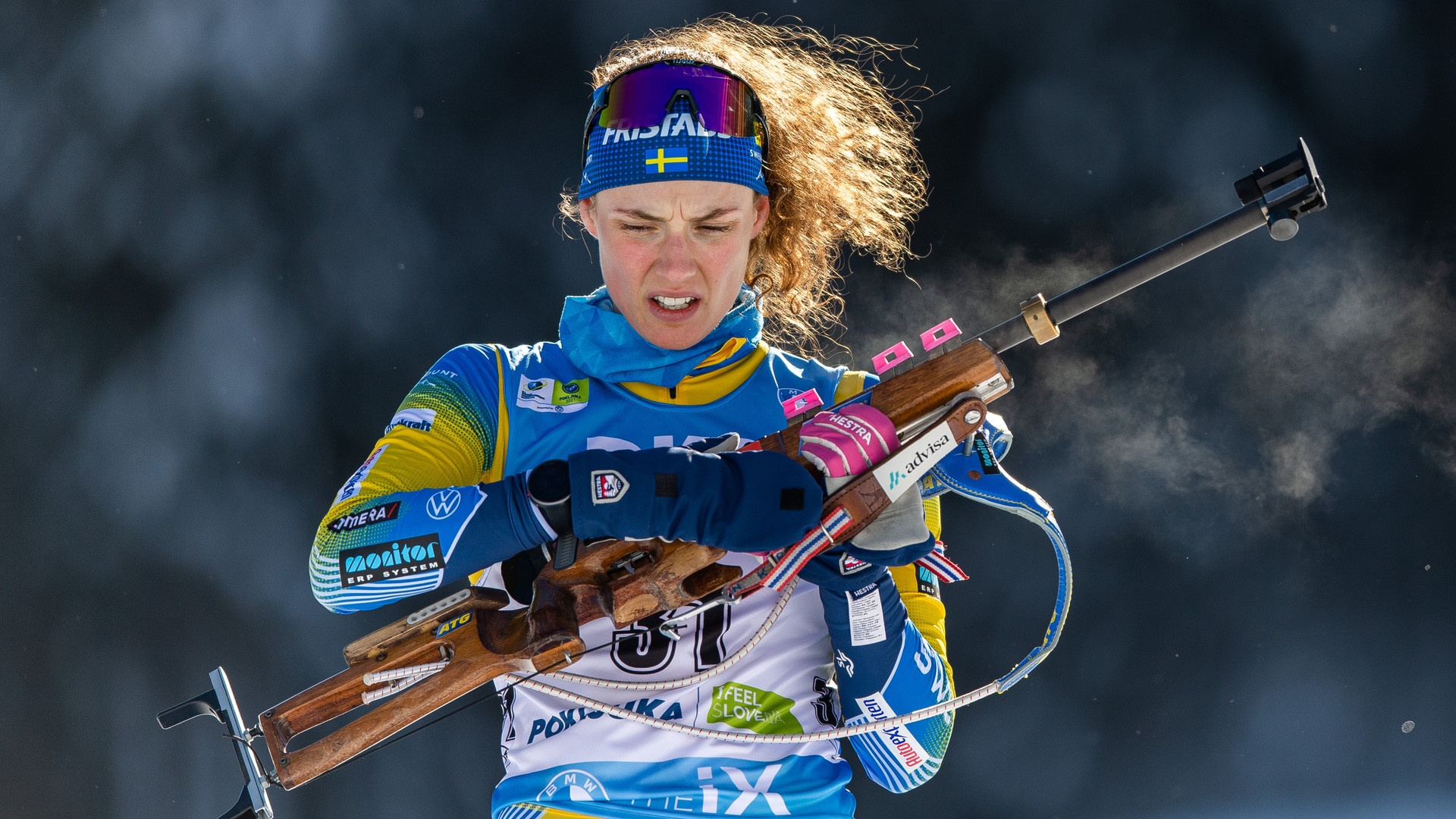 Hanna Oberg, Missed medal, Challenging conditions, Sprint race, 1920x1080 Full HD Desktop