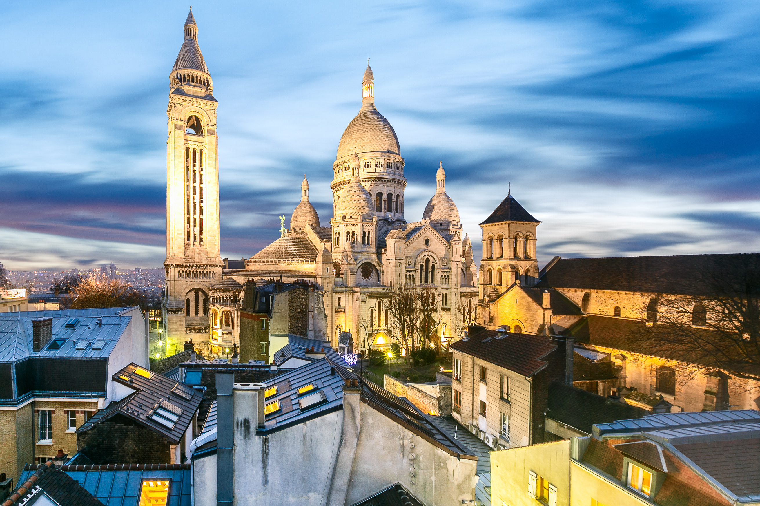 Sacred Heart Basilica, Paris Travels, Montmartre viewpoint, High definition, 2630x1750 HD Desktop
