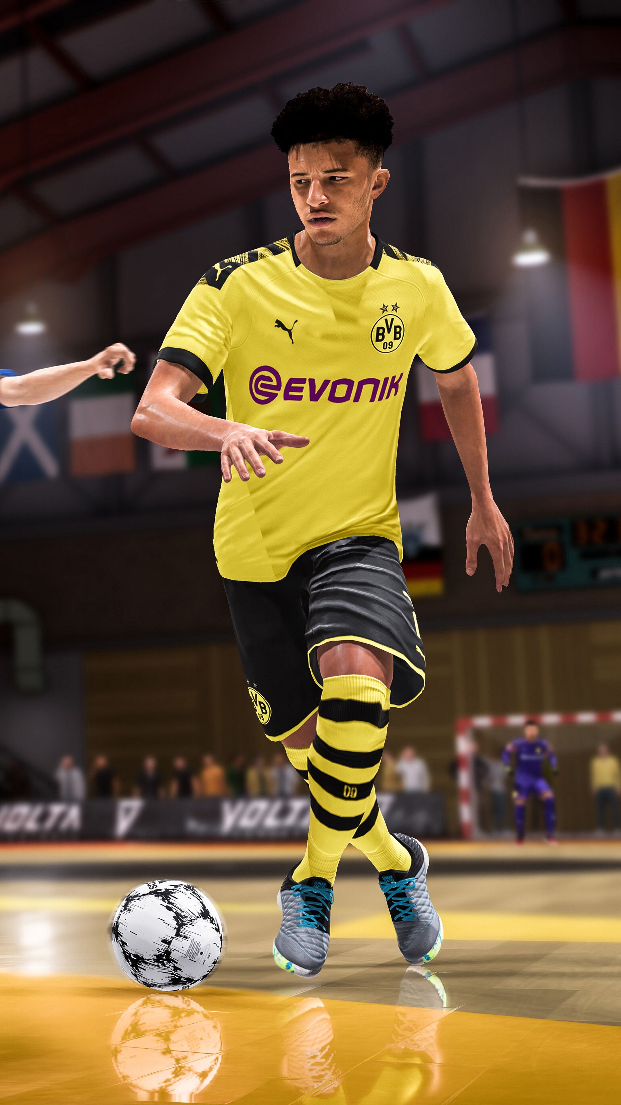 FIFA Soccer (Game): Listed in Guinness World Records, Authentic gameplay. 2160x3840 4K Background.