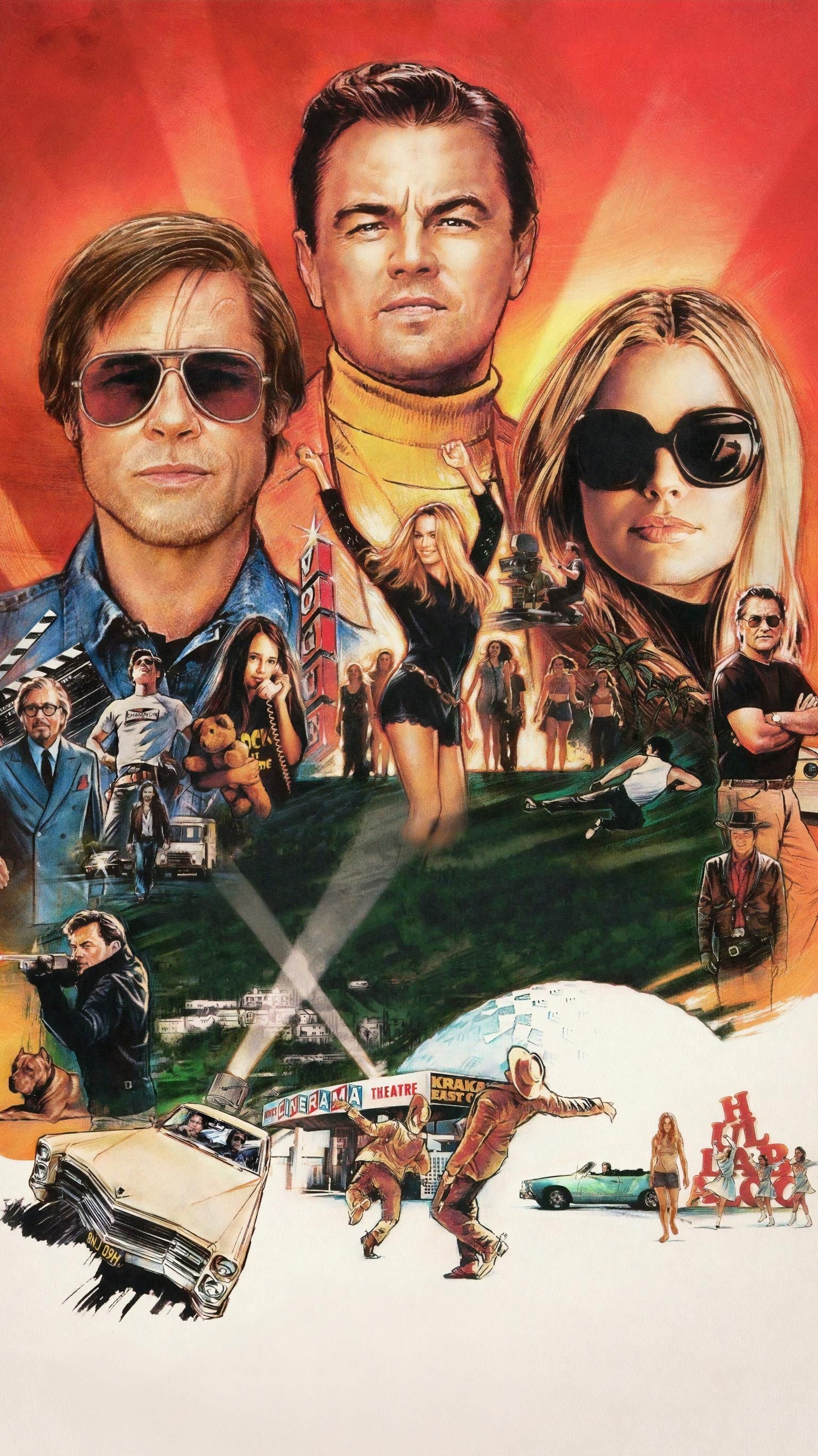 Once Upon a Time in Hollywood, 2019 phone wallpaper, 1540x2740 HD Handy