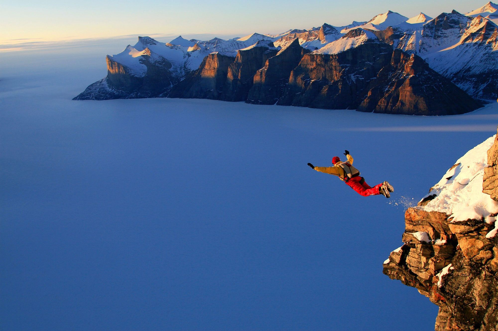 BASE Jumping: Extreme adventure sport created by Michael Pelkey and Brian Schubert in 1966. 2000x1340 HD Wallpaper.