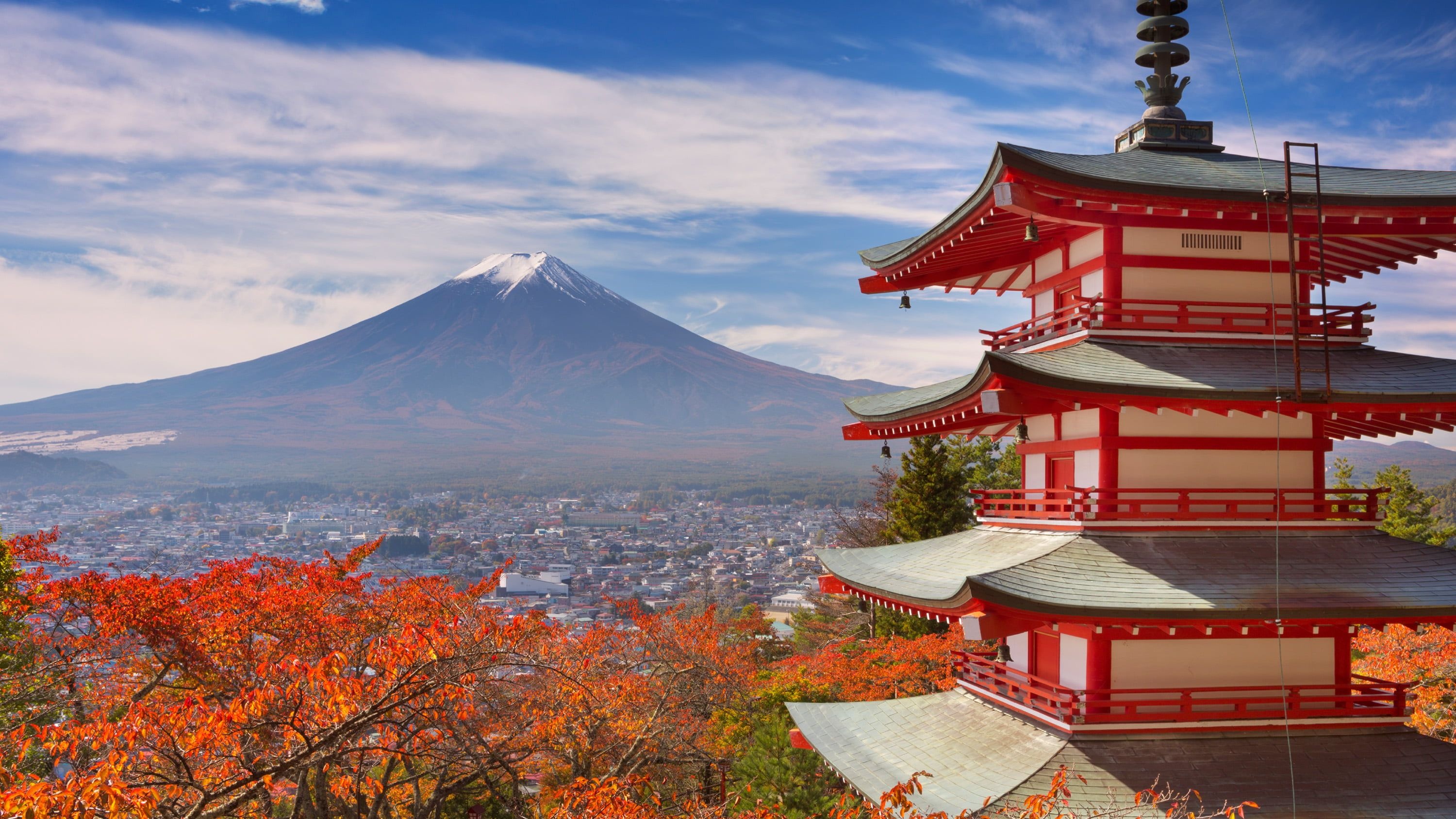 Mount Fuji, Fuji inspiration, Japanese travel beauty, Serene scenery, 3000x1690 HD Desktop