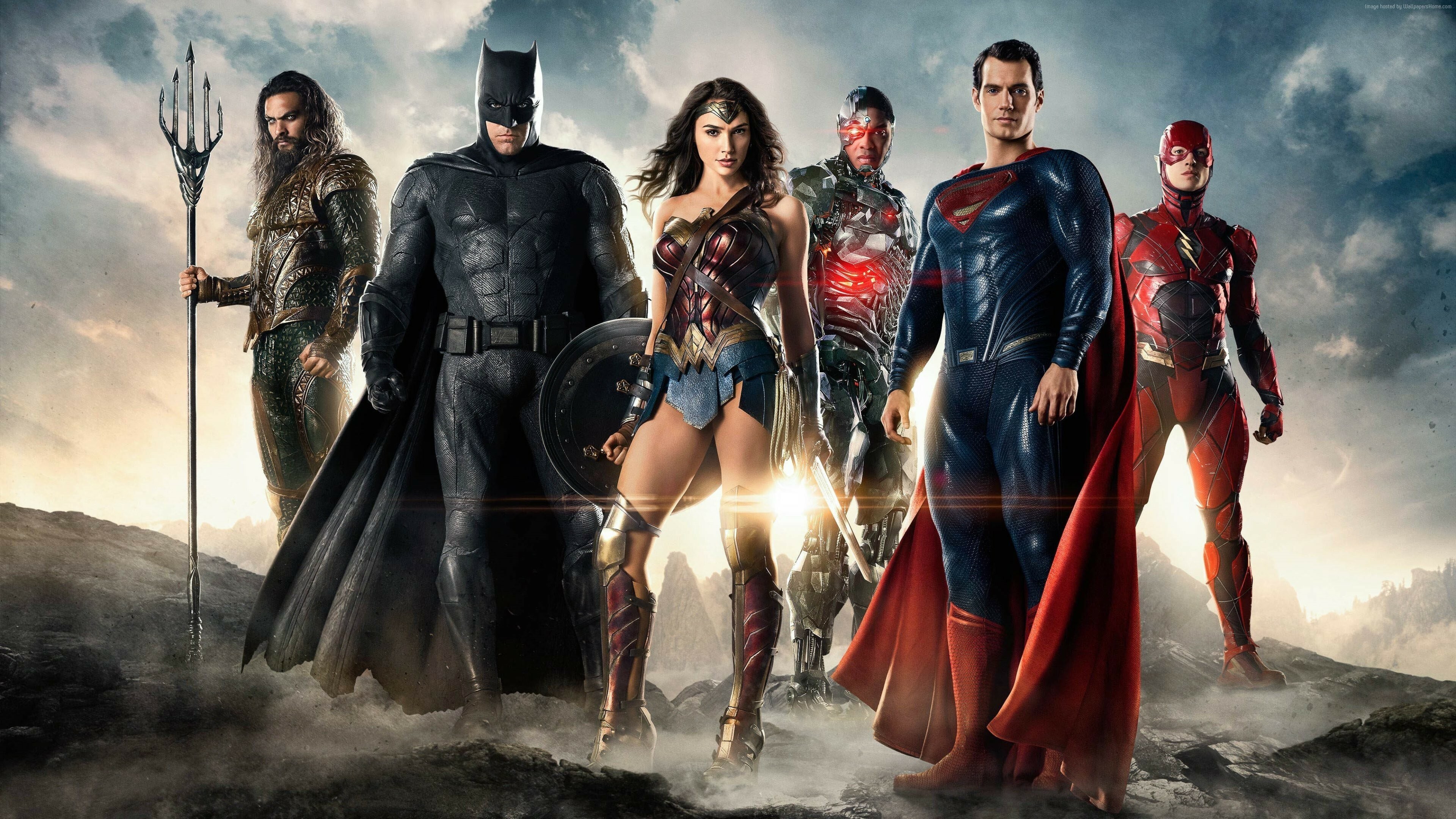 Justice League, HD wallpapers, Film collection, Iconic heroes, 3840x2160 4K Desktop