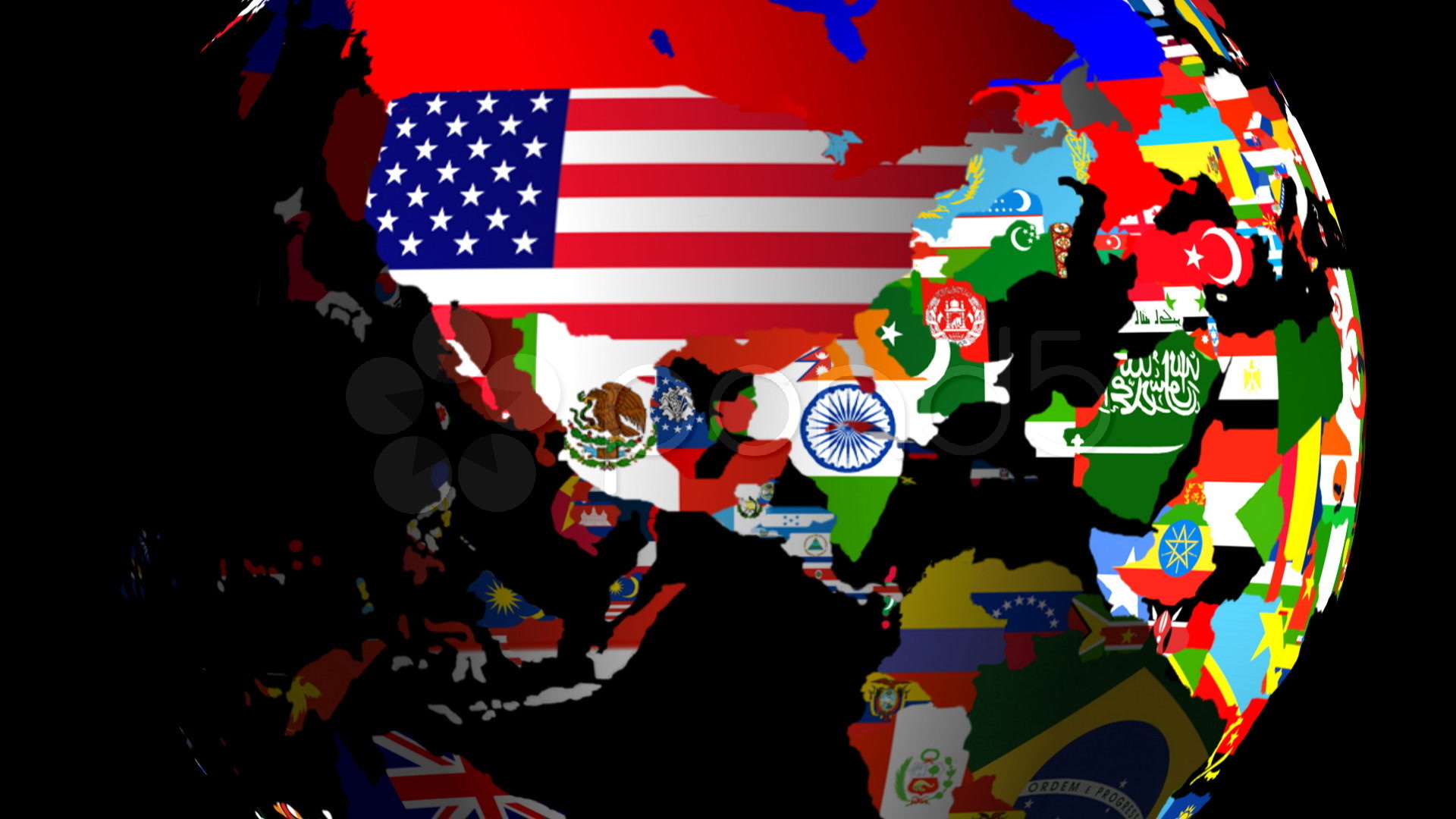 International Flags, World flags wallpaper, Ethnically diverse, Vibrant colors, 1920x1080 Full HD Desktop