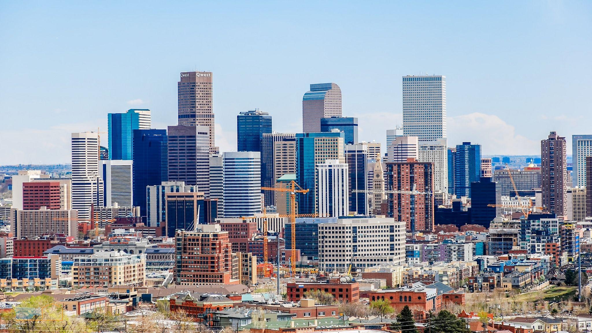 Denver Skyline, Colorado pride, Rocky Mountain backdrop, Urban delight, 2050x1160 HD Desktop
