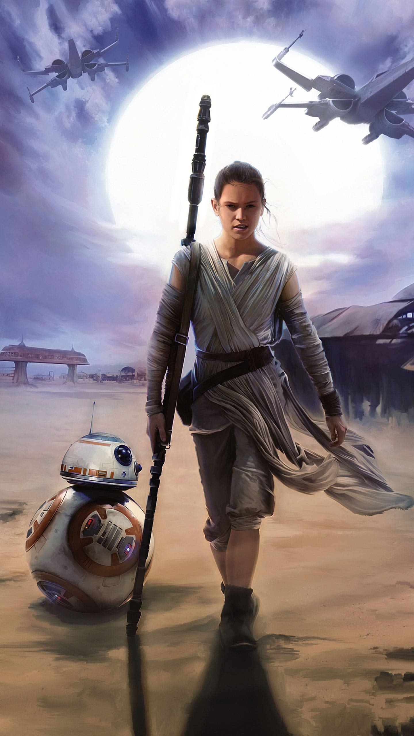 Rey, Star Wars, iPhone Wallpapers, Backgrounds, 1440x2560 HD Phone