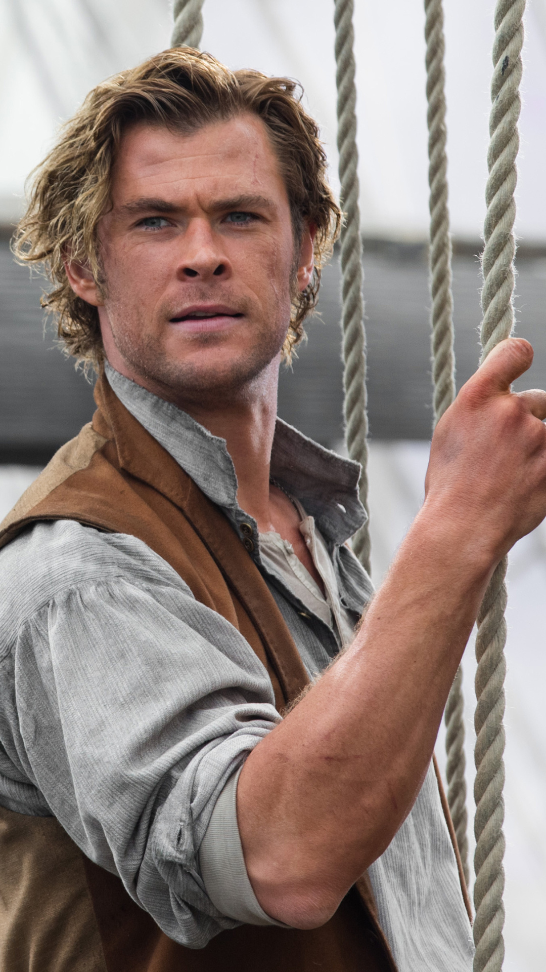 In the Heart of the Sea movie, Maritime adventure, Survival against nature, Gripping storyline, 1080x1920 Full HD Phone