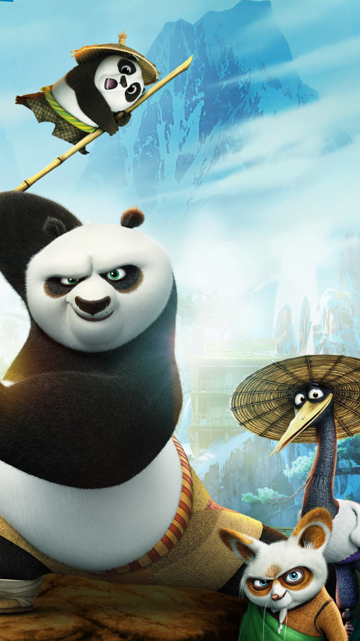 Master Shifu: Kung Fu Panda 3, The trainer of the Furious Five, Master Crane. 1160x2050 HD Wallpaper.